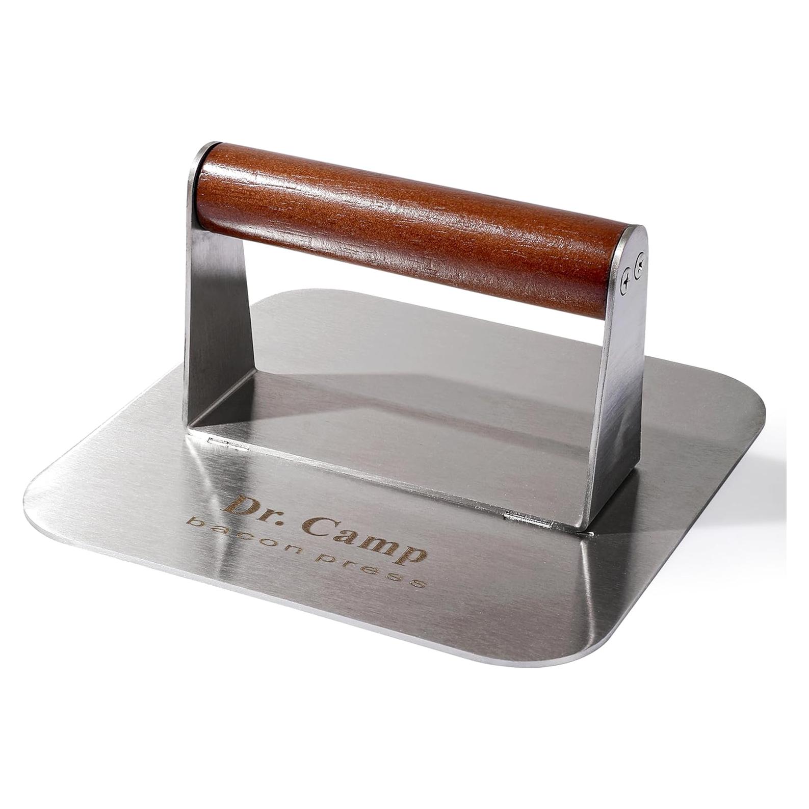 Prensa de Hamburguesas Acero Inoxidable 17.78 cm Ergonomica