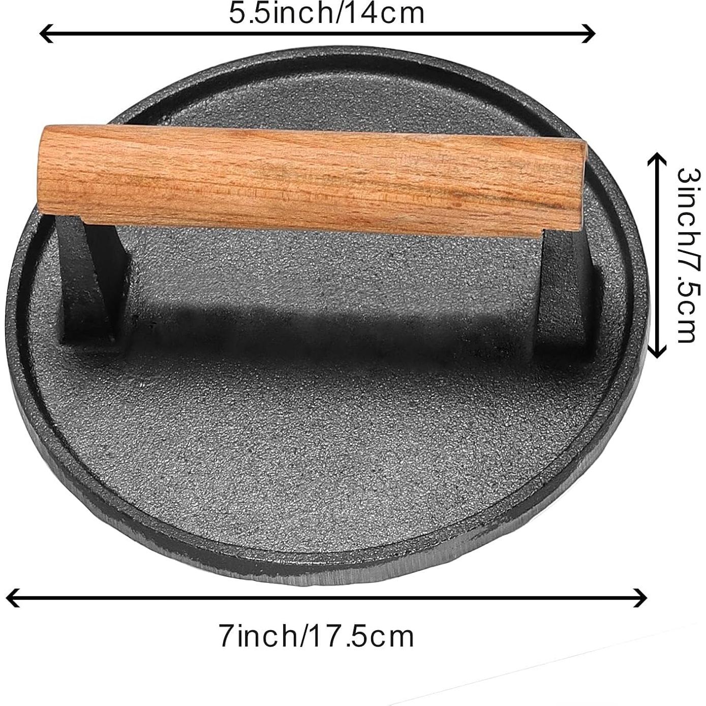 Prensa de Hierro Fundido 7" HOIGON con Mango de Madera