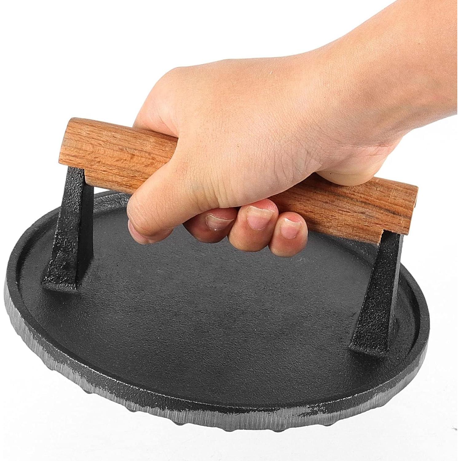 Prensa de Hierro Fundido 7" HOIGON con Mango de Madera