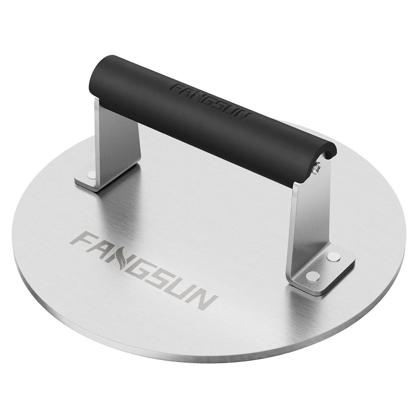 Prensa de Hamburguesa FANGSUN 21.6 cm Acero Inoxidable Antiadherente