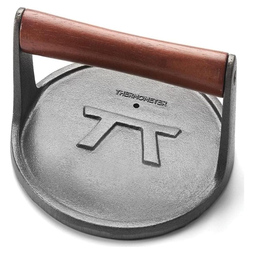 Prensa de Parrilla Redonda Outset de Hierro Fundido 20 cm