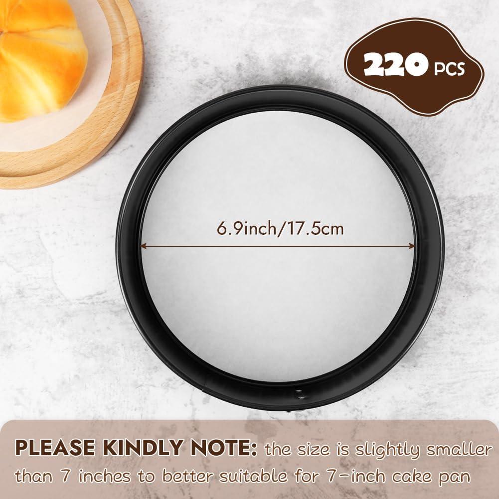 Rondas de Papel Pergamino 18 cm BYKITCHEN, 220 Hojas Anti-adherente