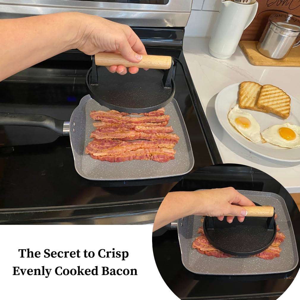 Prensa para Hamburguesas de Hierro Fundido Evelots 1.05 kg