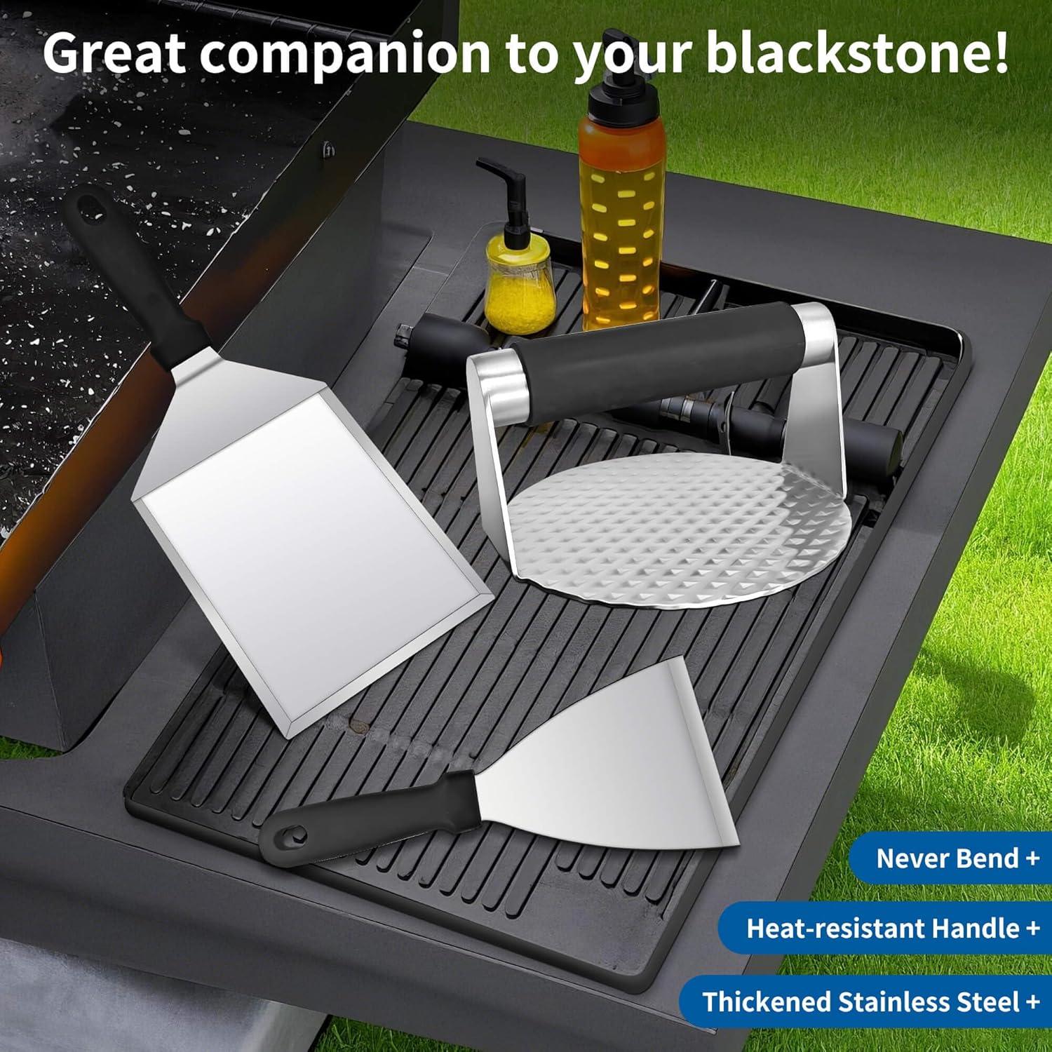 Kit de Prensa para Hamburguesas BaokiTook 3PCS Acero Inoxidable