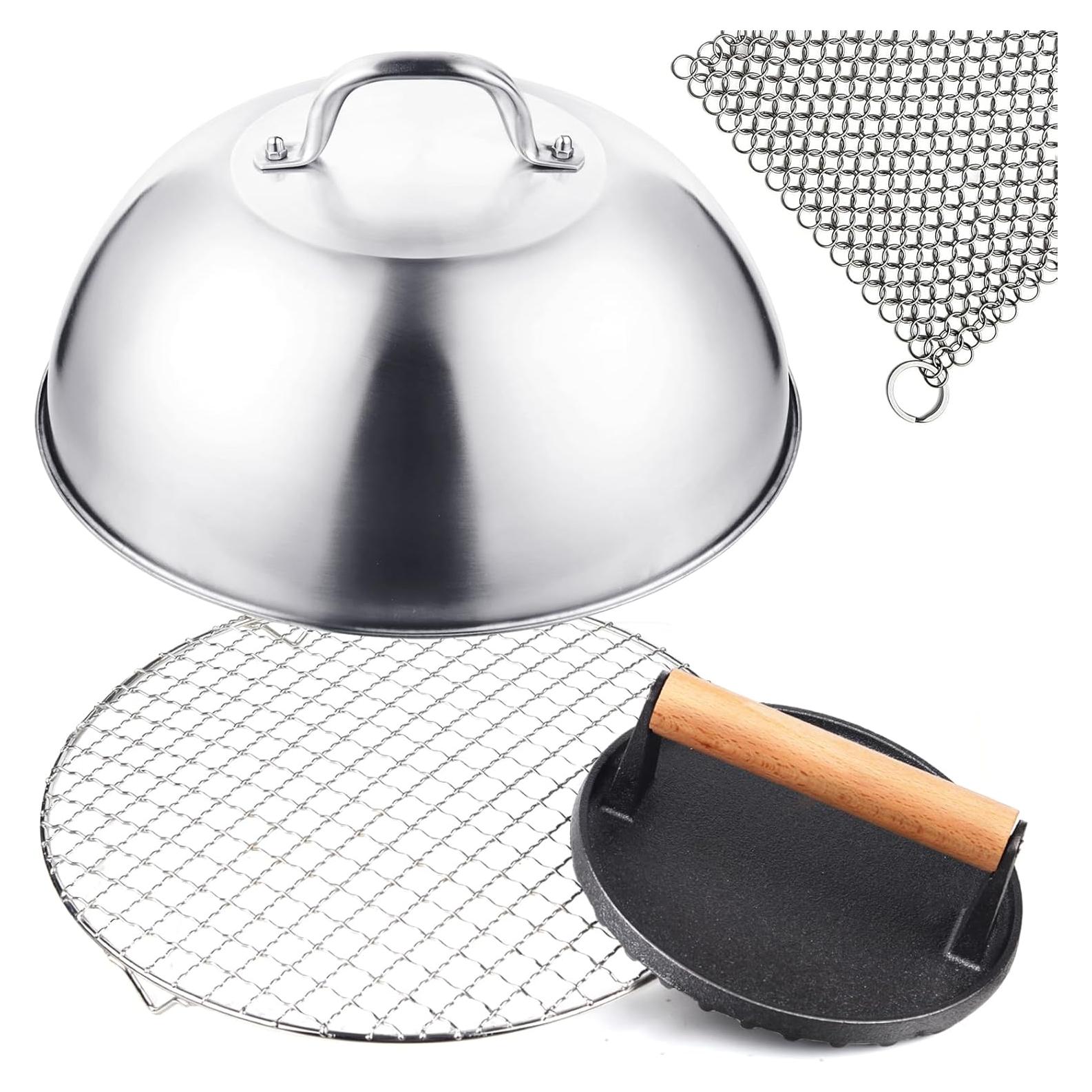 Accesorios para Plancha iRabey 4 Piezas - Dome 29.21 cm, Prensa 17.78 cm