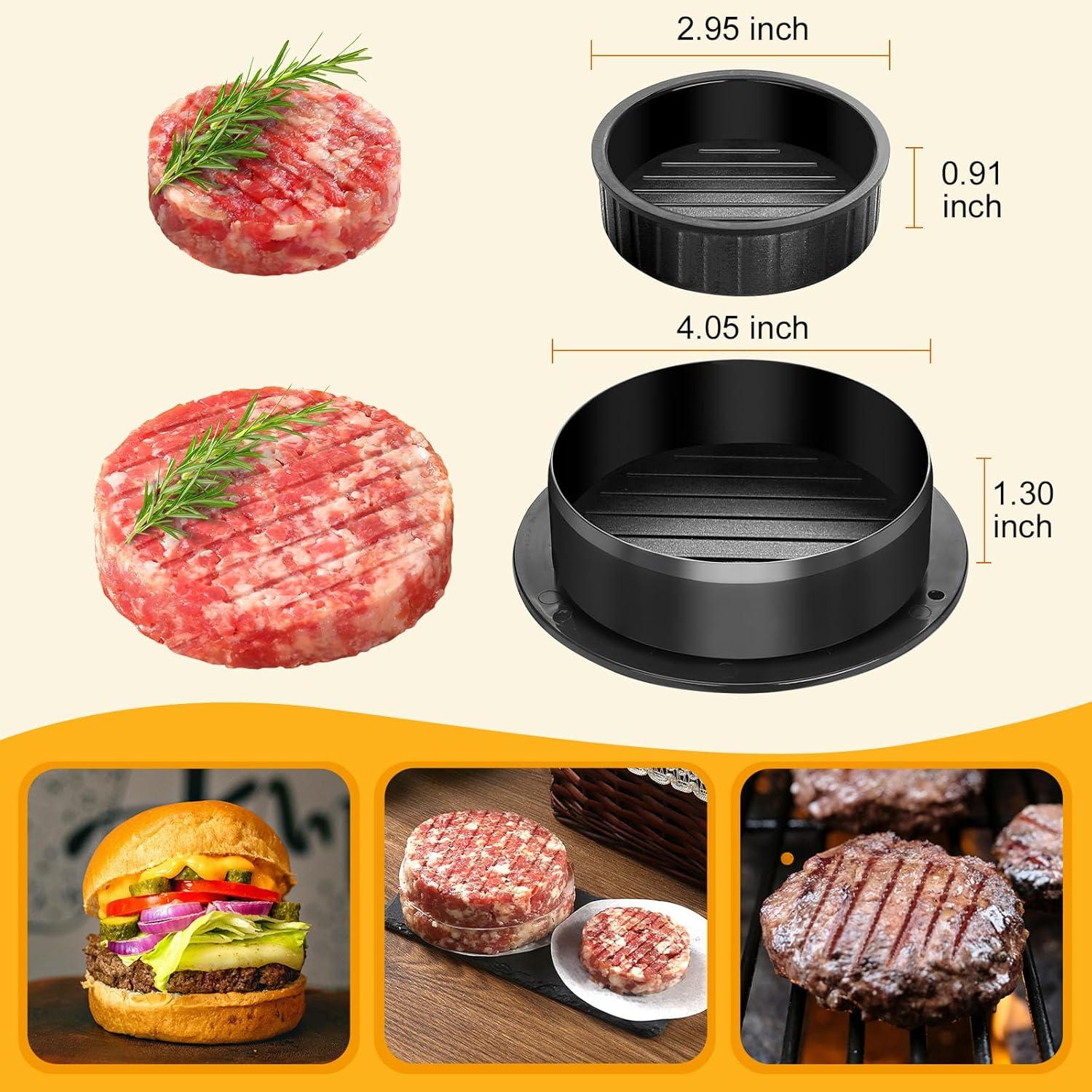 Prensa de Hamburguesas Multifuncional Fsawdnn 4-en-1 con 100 Papeles