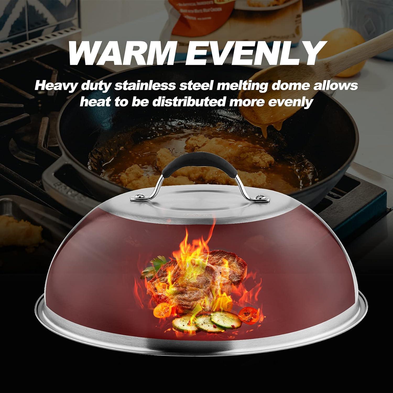 Set de 2 Accesorios para Parrilla Skyflame - Domo 30.48 cm y Prensa 20.83 cm