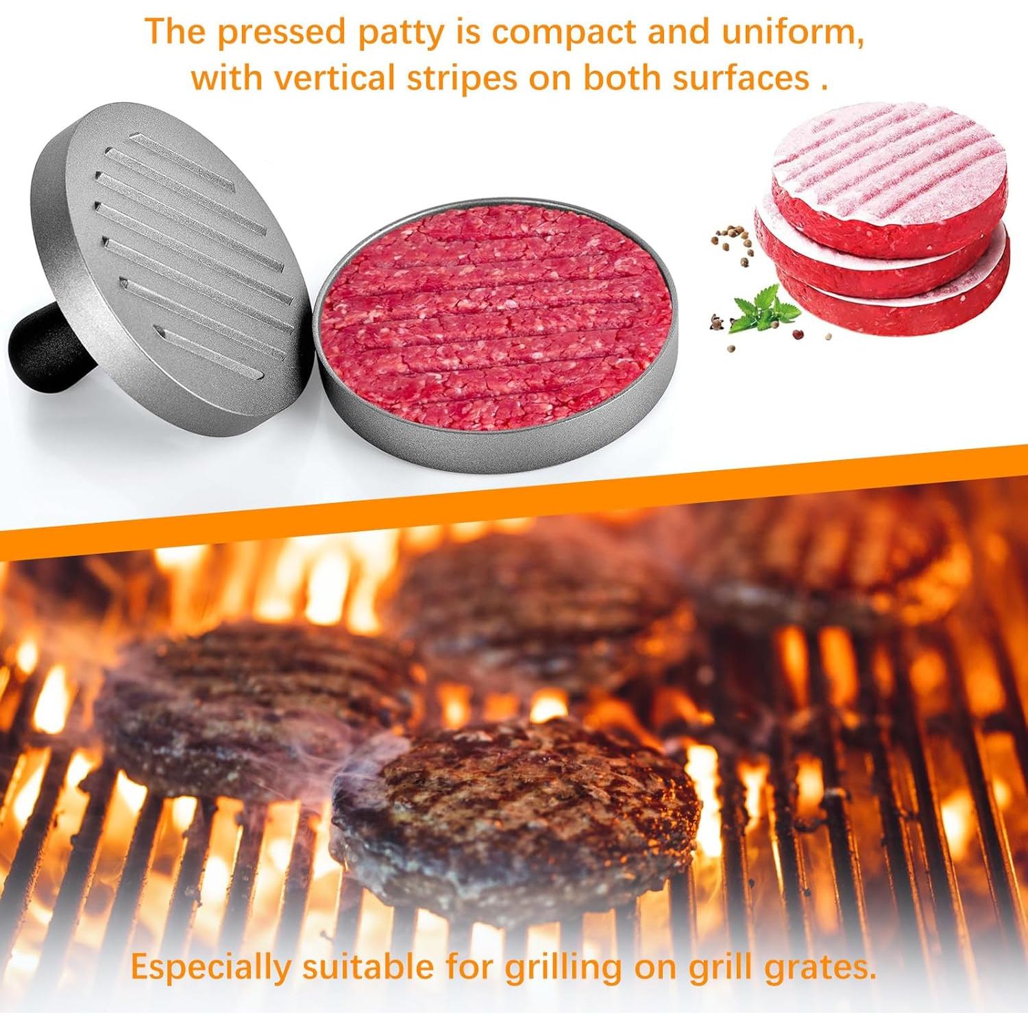 Kit de Prensa de Hamburguesas y Domo Derretidor YIYUE 22.86 cm