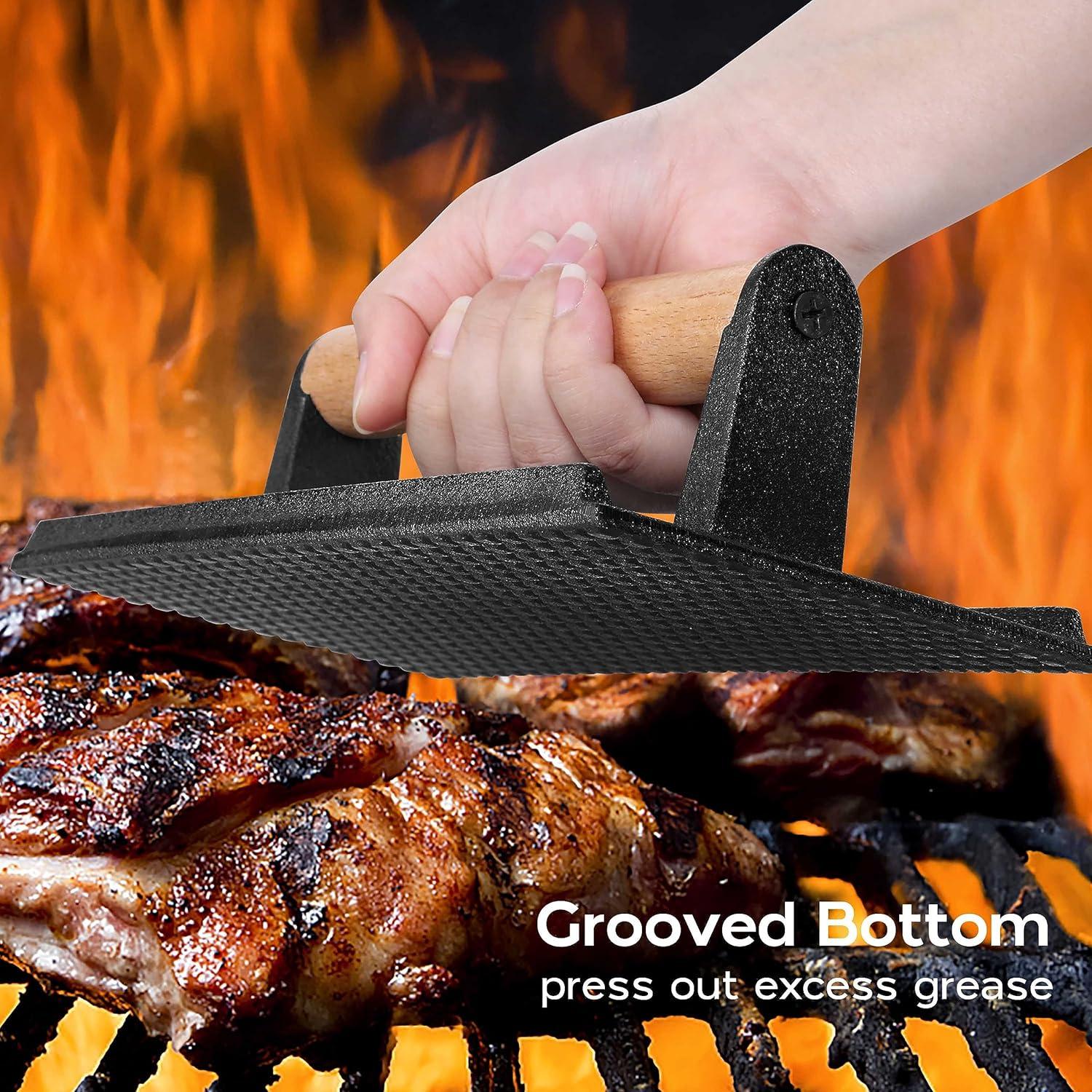 Conjunto Tapa Derretidora y Prensa Hamburguesas Onader