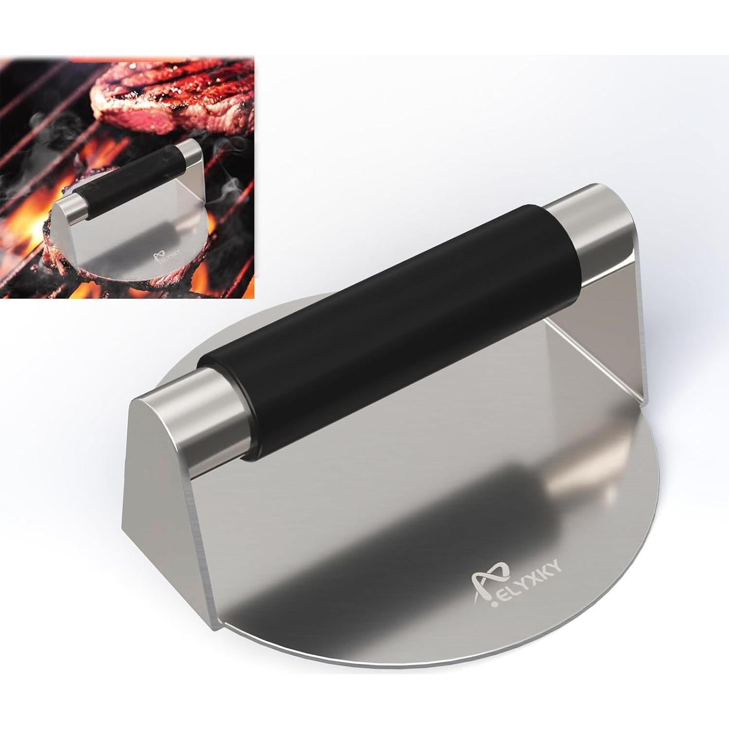 Prensa de Hamburguesas ELYXKY 5.5" Acero Inoxidable 304