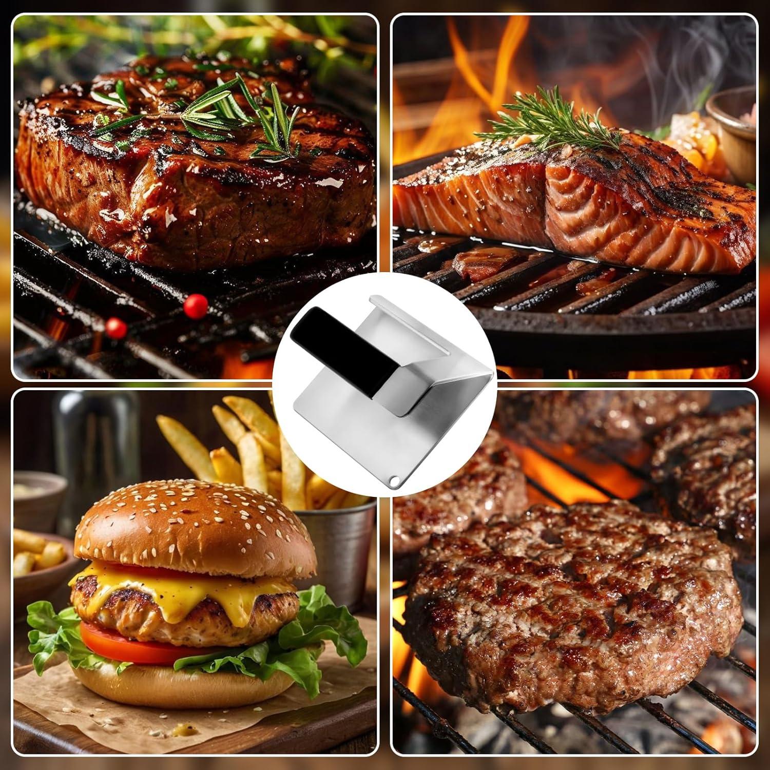 Prensa de Hamburguesas Acero Inoxidable JNXHON 15.24 cm