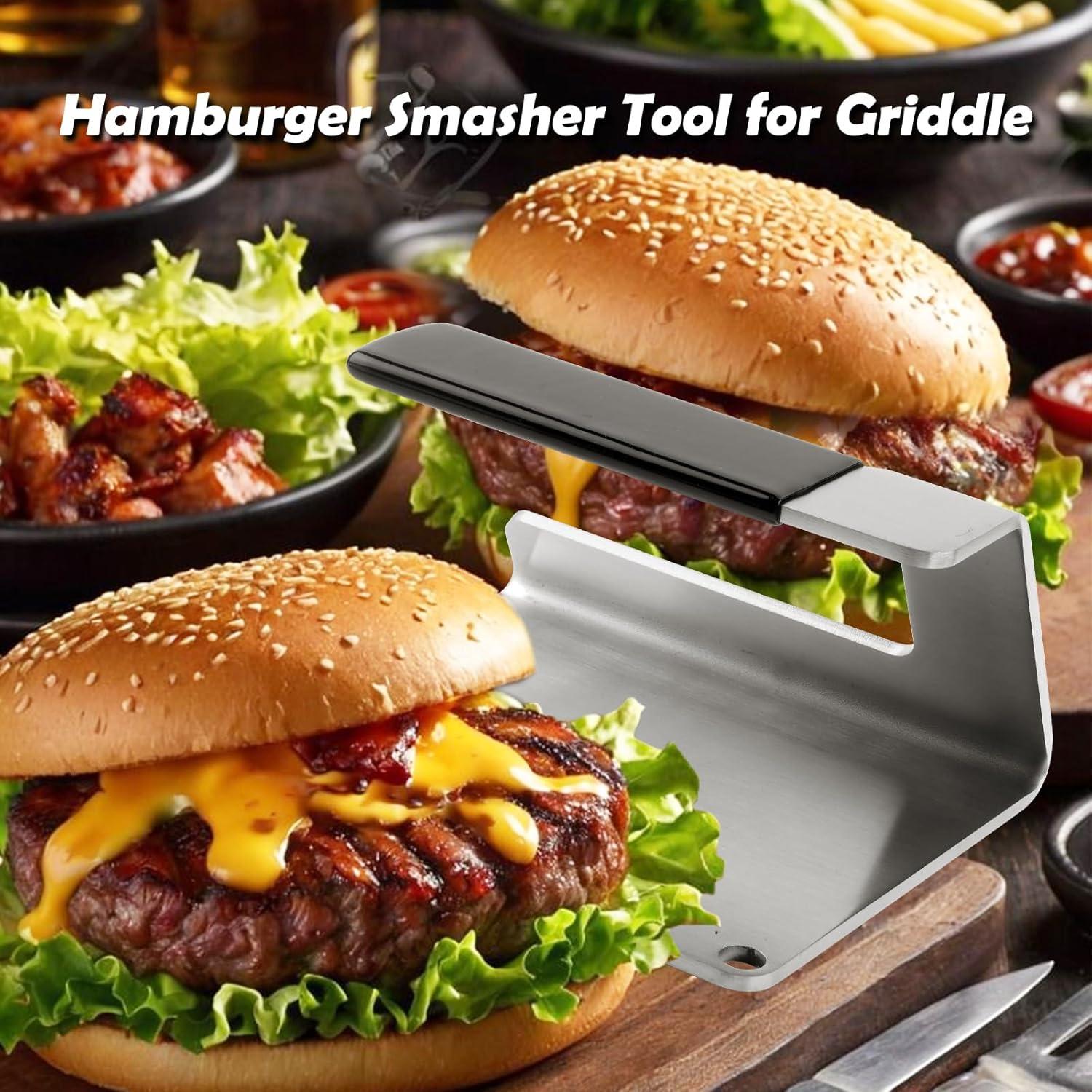 Prensa de Hamburguesas Acero Inoxidable JNXHON 15.24 cm