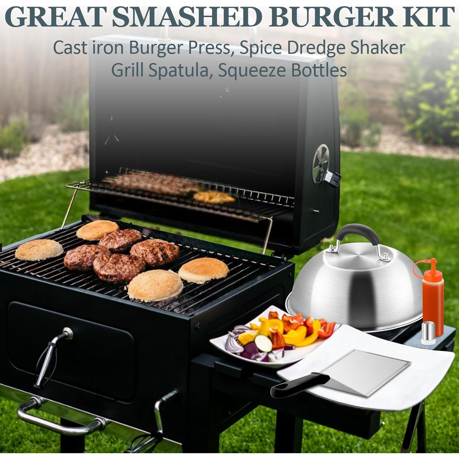 Kit de Hamburguesa Leonyo con Dome de Queso 9" y Prensa 7"