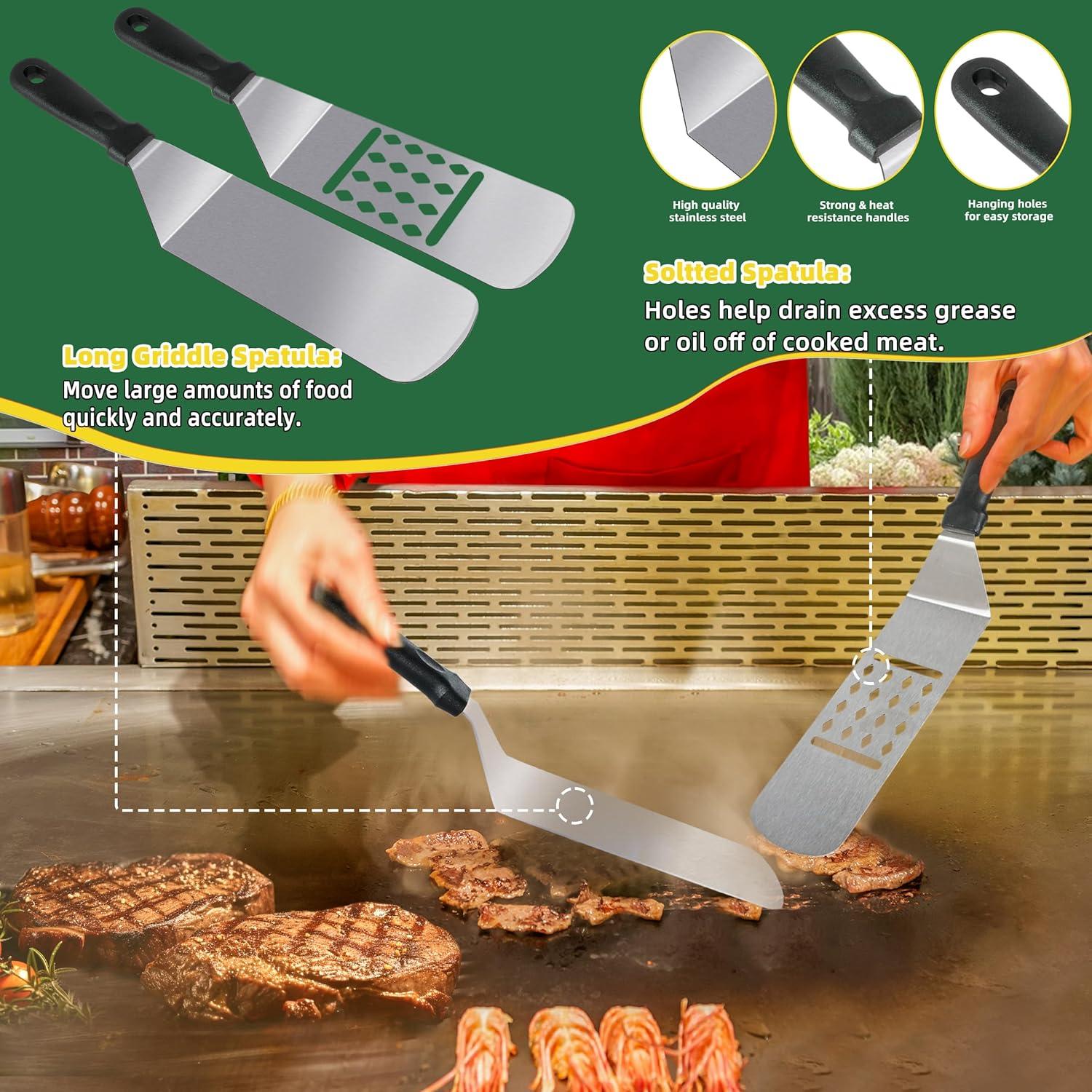 Kit de Accesorios para Plancha 30 Piezas Acero Inoxidable YMHB