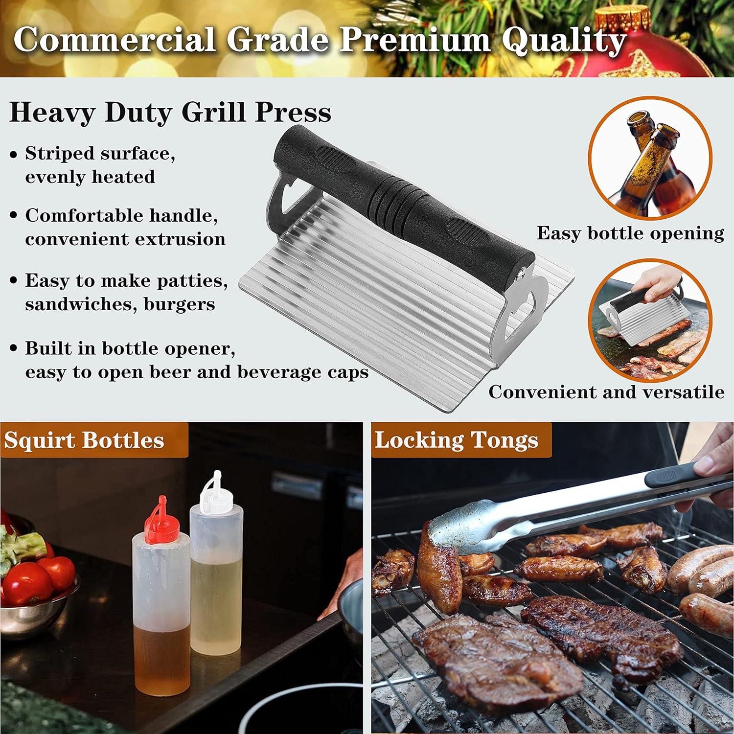 Kit de Accesorios para Griddle 30PCS Romanticist - Herramientas de Asado
