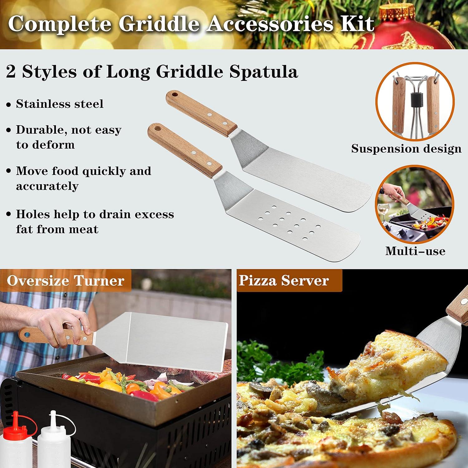 Kit de Accesorios para Griddle 30PCS Romanticist - Herramientas de Asado