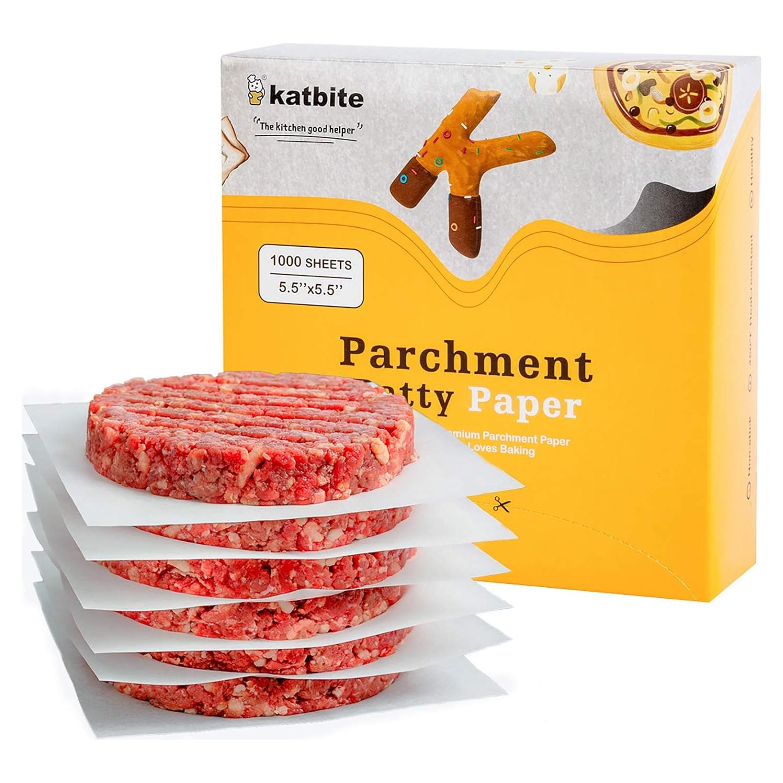 Papel Pergamino Antiadherente Katbite 1000 Hojas 14x14 cm