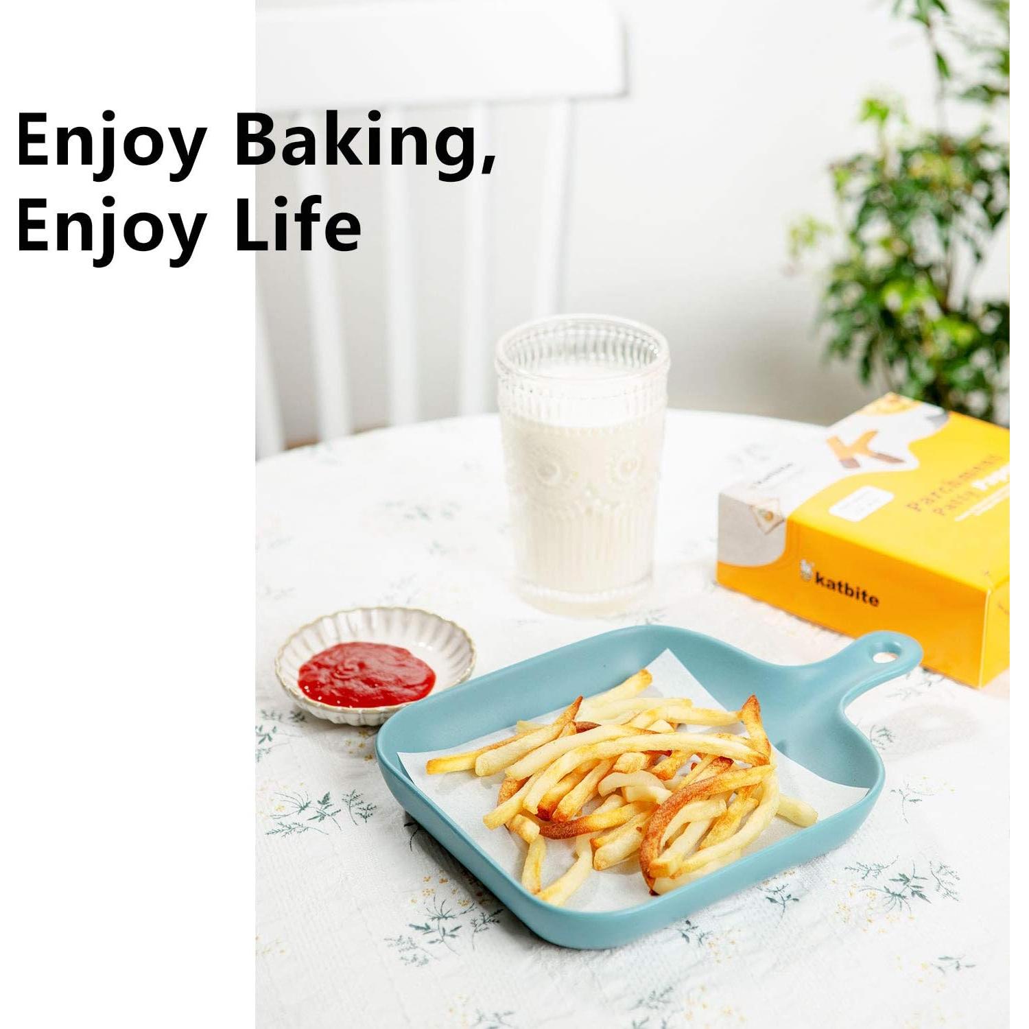 Papel Pergamino Antiadherente Katbite 1000 Hojas 14x14 cm