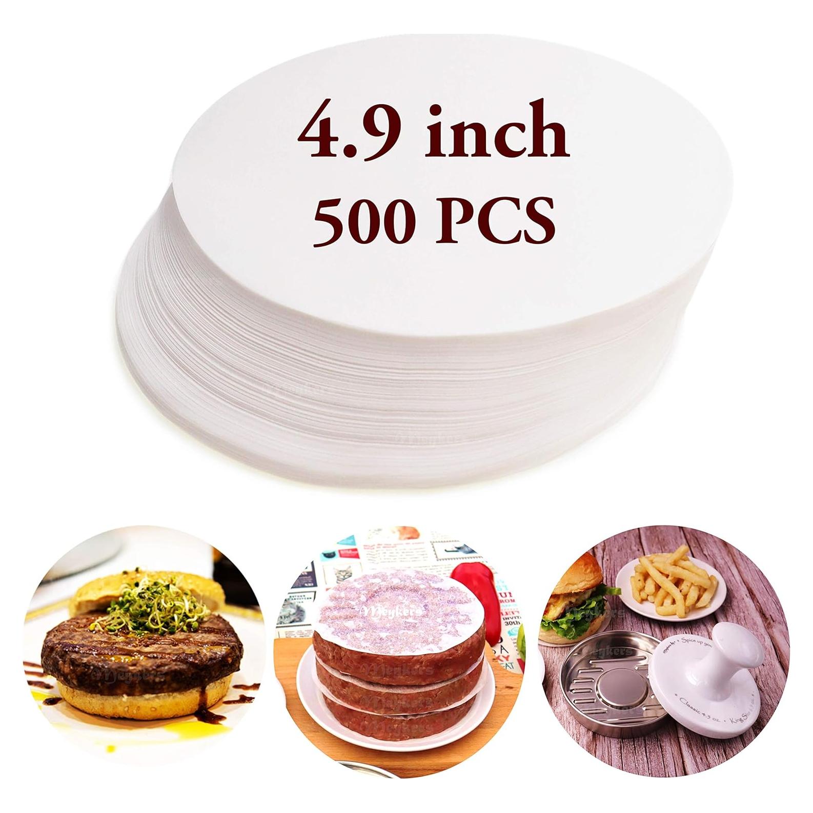 Hojas de papel para hamburguesas Meykers 500 piezas 12.7 cm