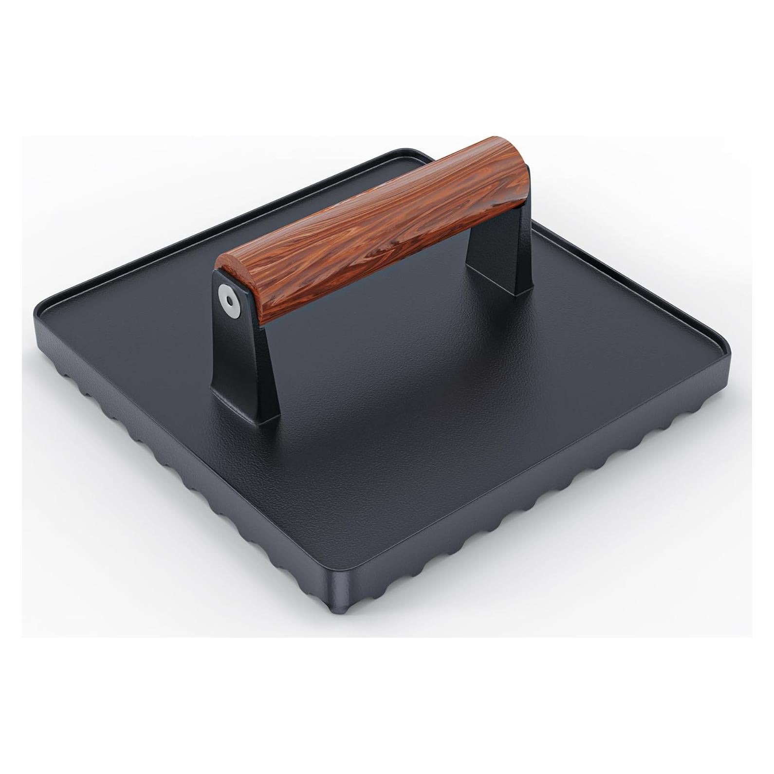 Prensa de Hamburguesas KEESHA de Hierro Fundido 10" x 10"