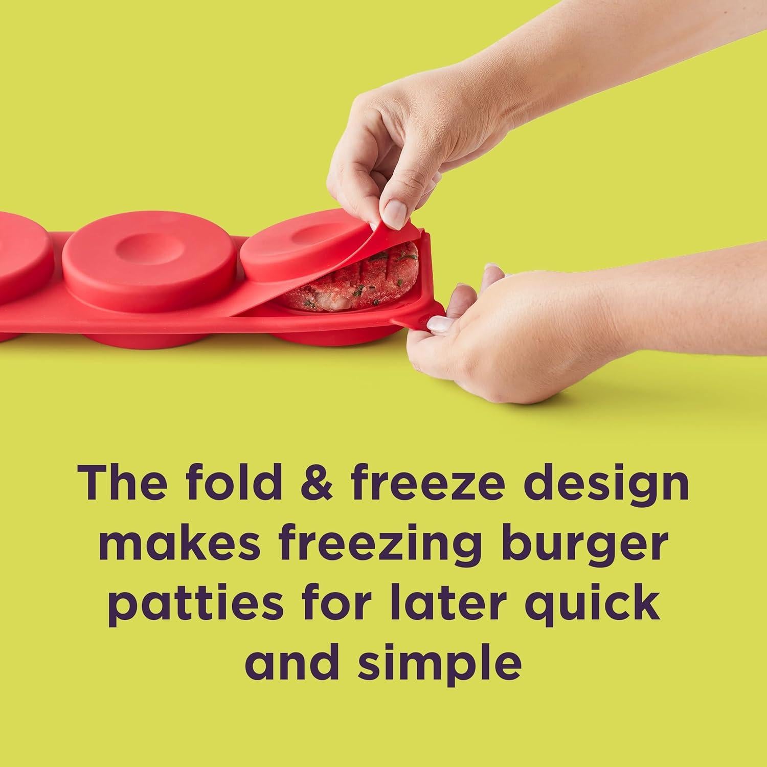 Molde para Hamburguesas Chef'n Plegar y Congelar 6 unidades