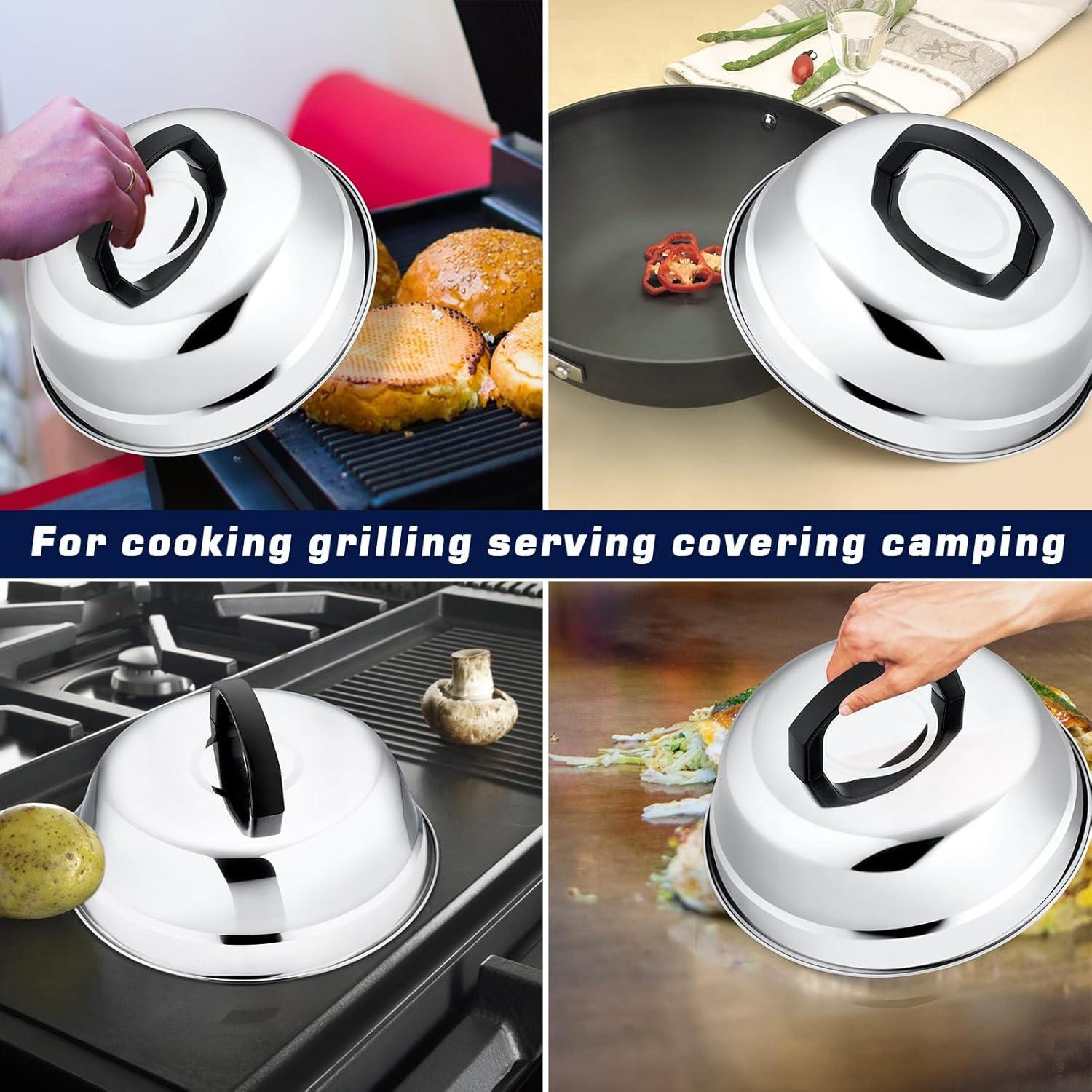 Domo de Derretimiento 22.9 cm y Prensa Hamburguesa 13.7 cm HaSteeL