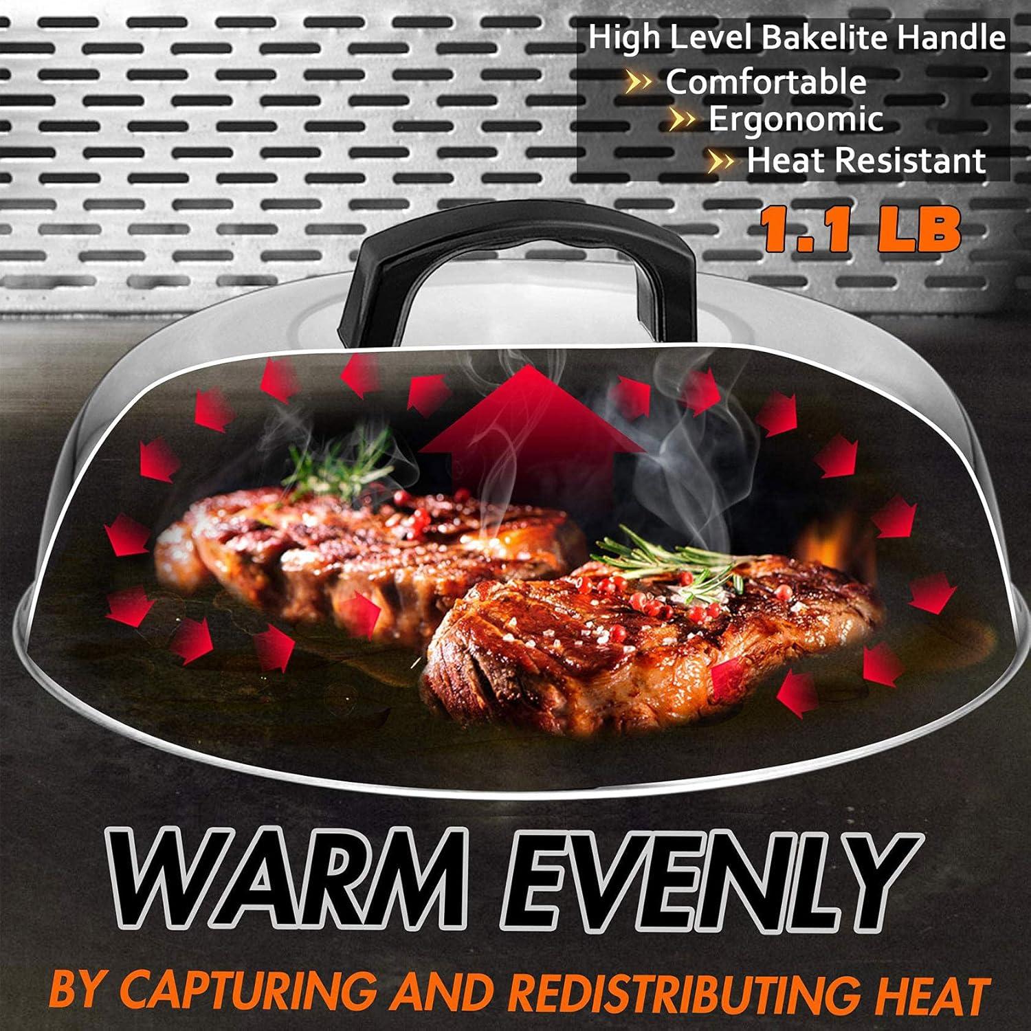 Set de Accesorios para Parrilla Leonyo: 3 Piezas - Prensa y Domos