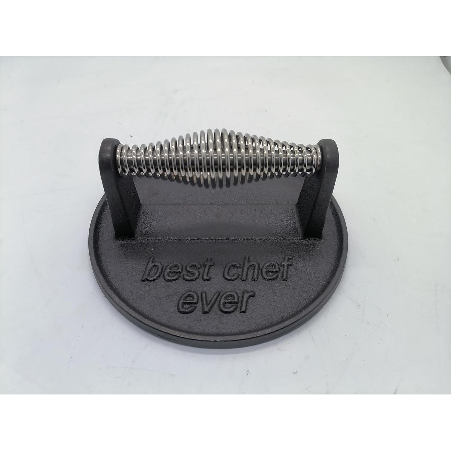 Prensa de Hierro Fundido JNXHON para Hamburguesas 16.3x6.5cm