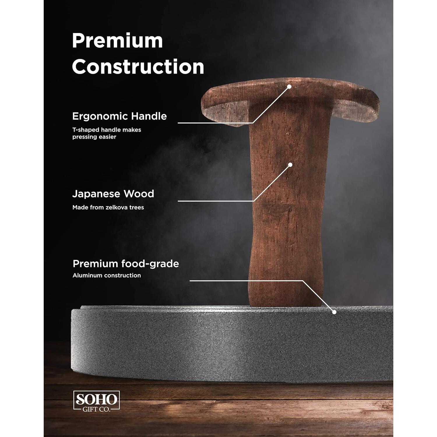 Prensa de Hamburguesa Antiadherente Galvanox 11.9 cm para Papá