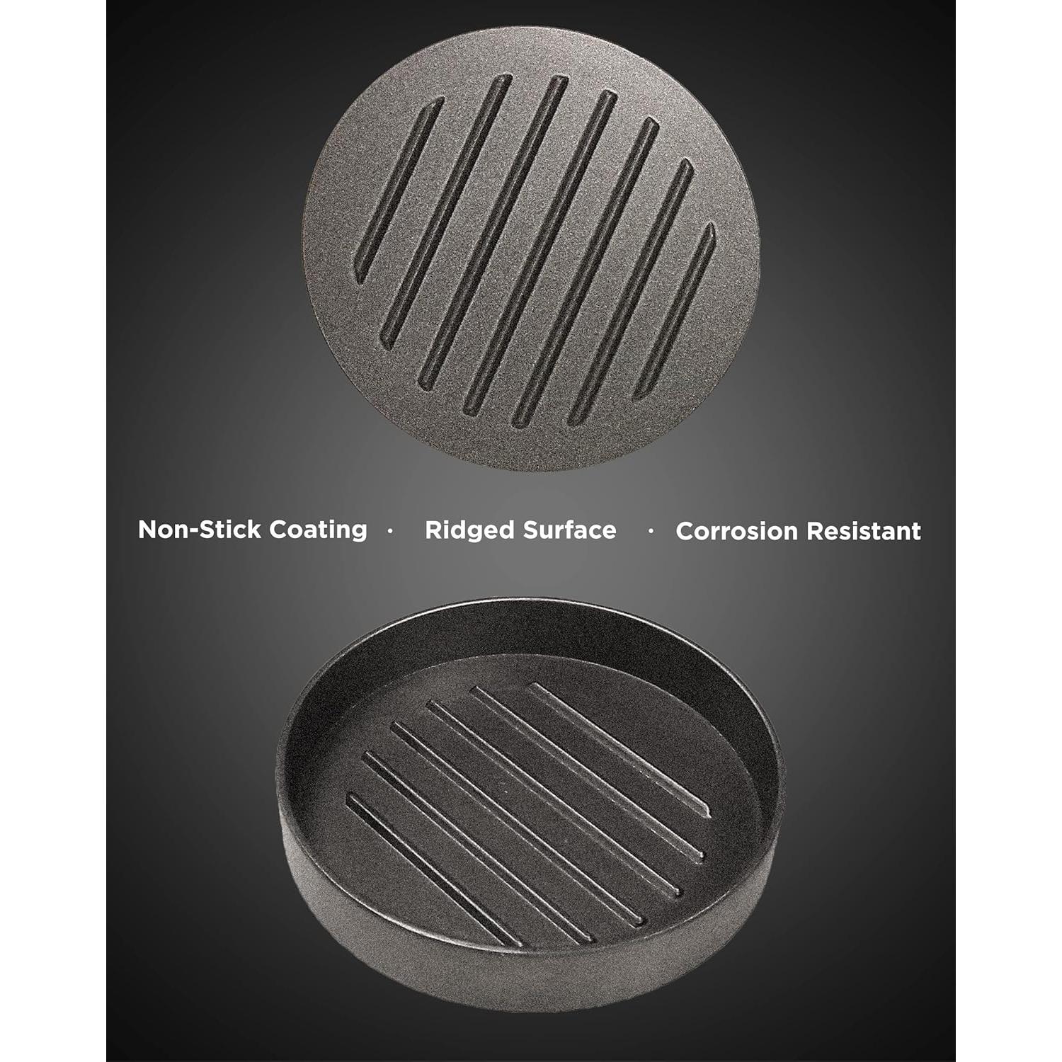 Prensa de Hamburguesa Antiadherente Galvanox 11.9 cm para Papá