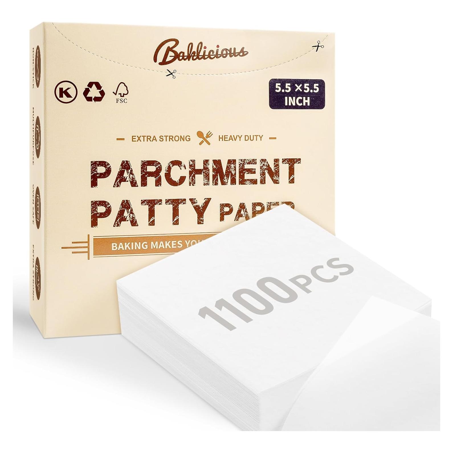 Papel para Hamburguesas Antiadherente Baklicious 1100 Piezas 14x14 cm