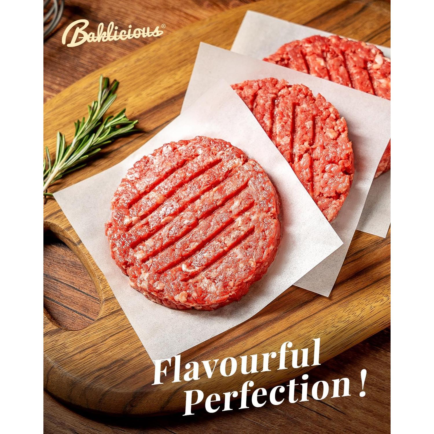 Papel para Hamburguesas Antiadherente Baklicious 1100 Piezas 14x14 cm