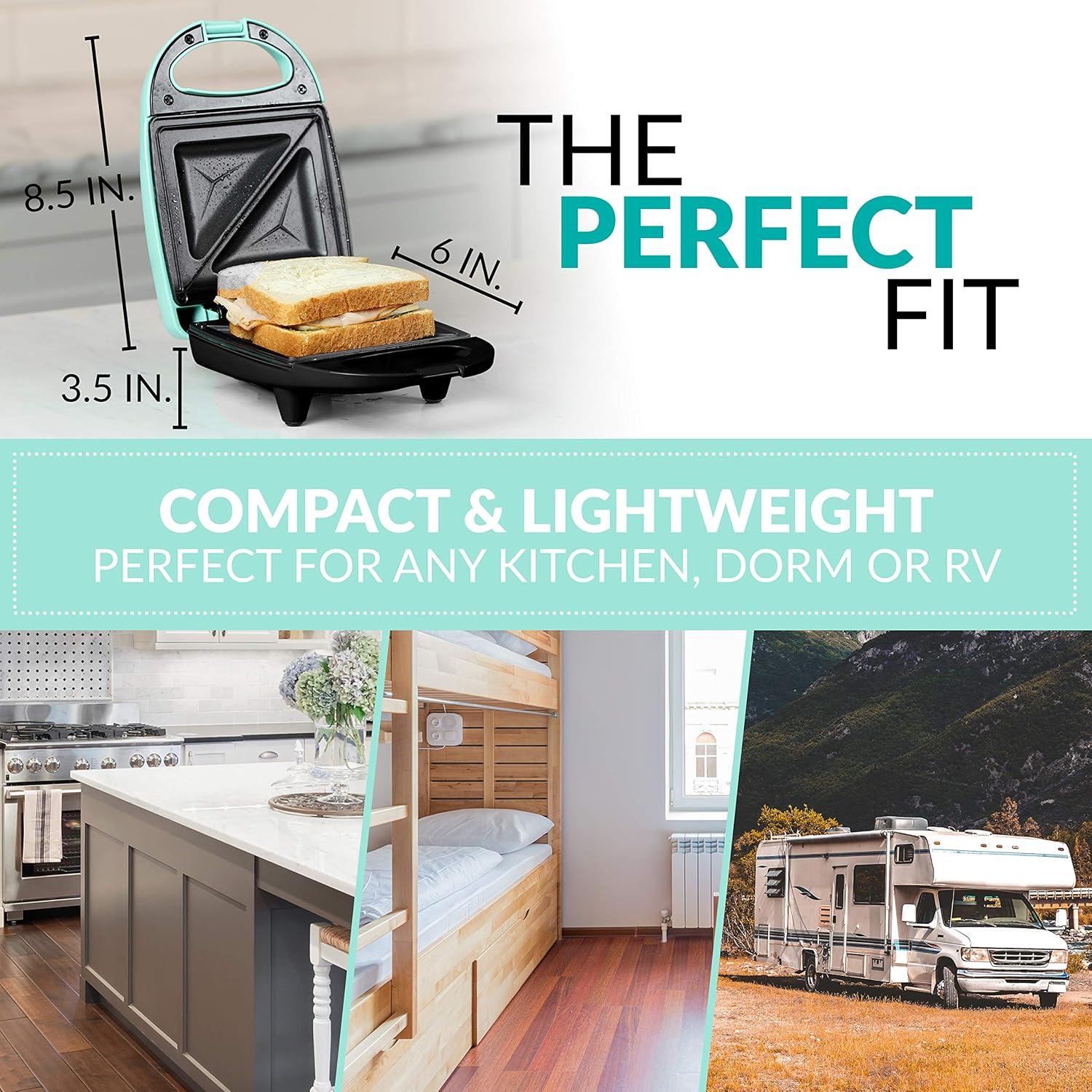 Fabricante de Sándwiches Nostalgia MyMini Verde Menta 1200W