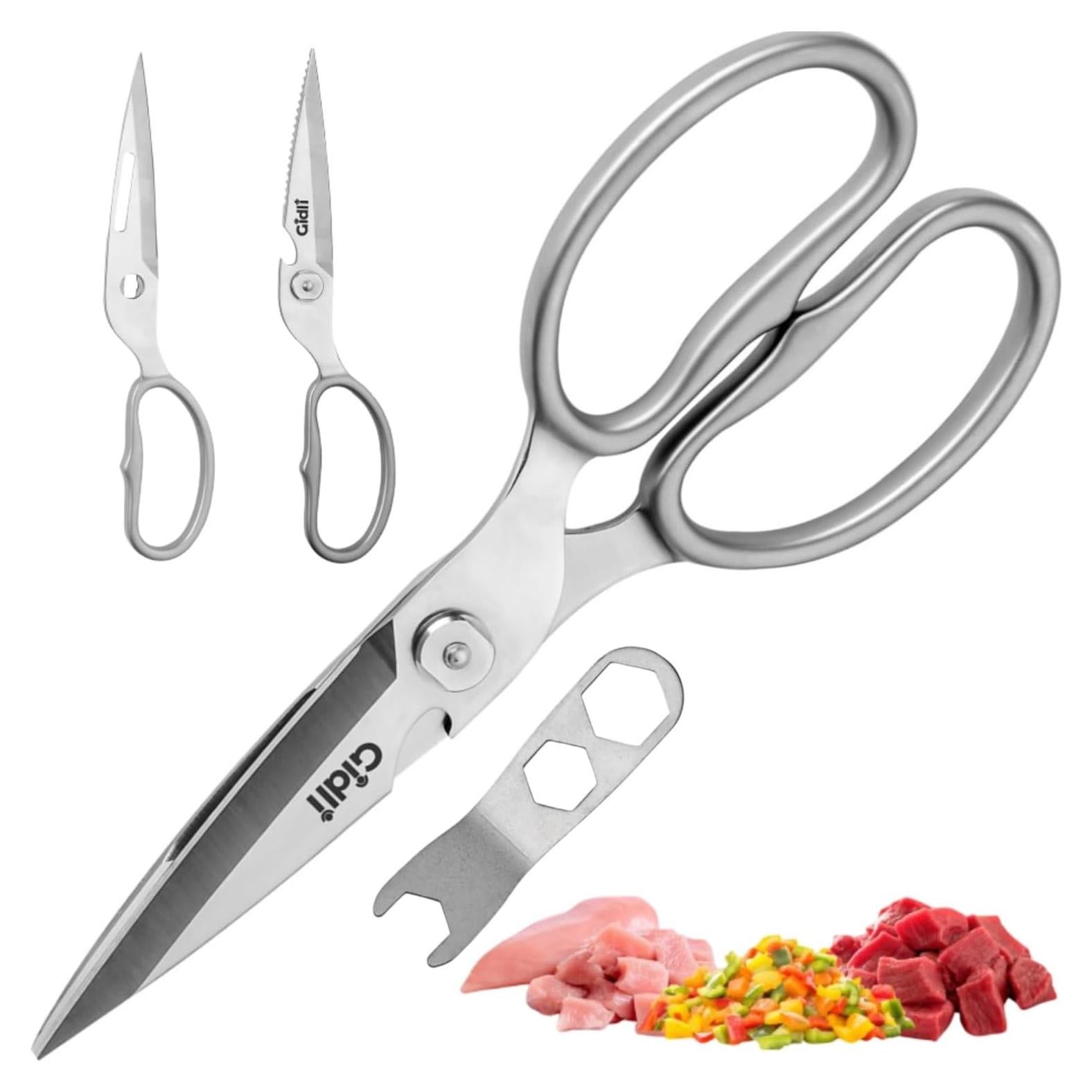 Tijeras de Cocina Gidli de Acero Inoxidable - Multiusos 226g