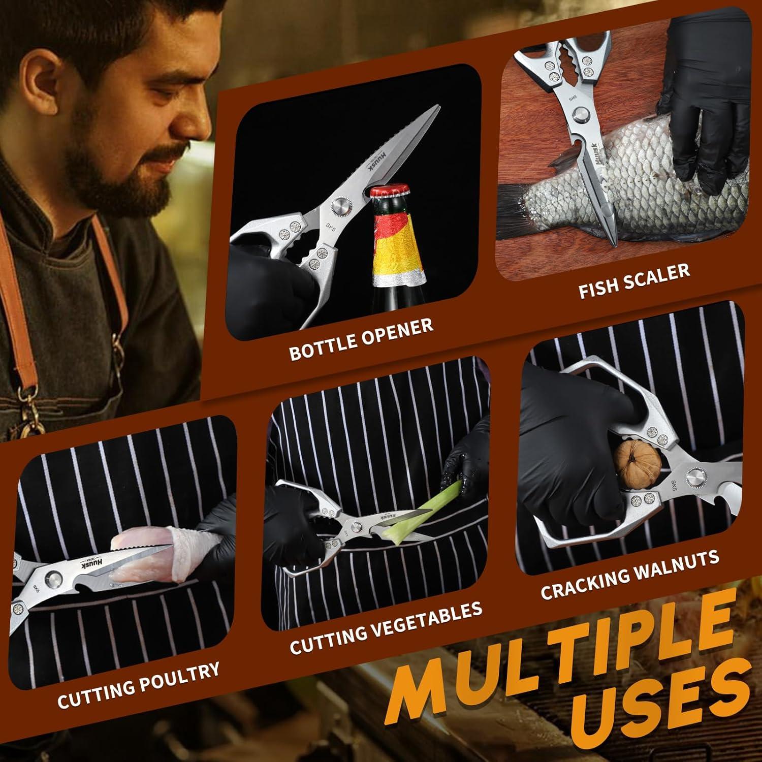 Tijeras de Cocina Huusk de Acero Inoxidable 22.86 cm