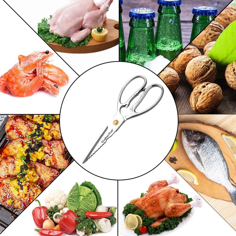 Tijeras de Cocina ELephas Plus de Acero Inoxidable 22.86cm