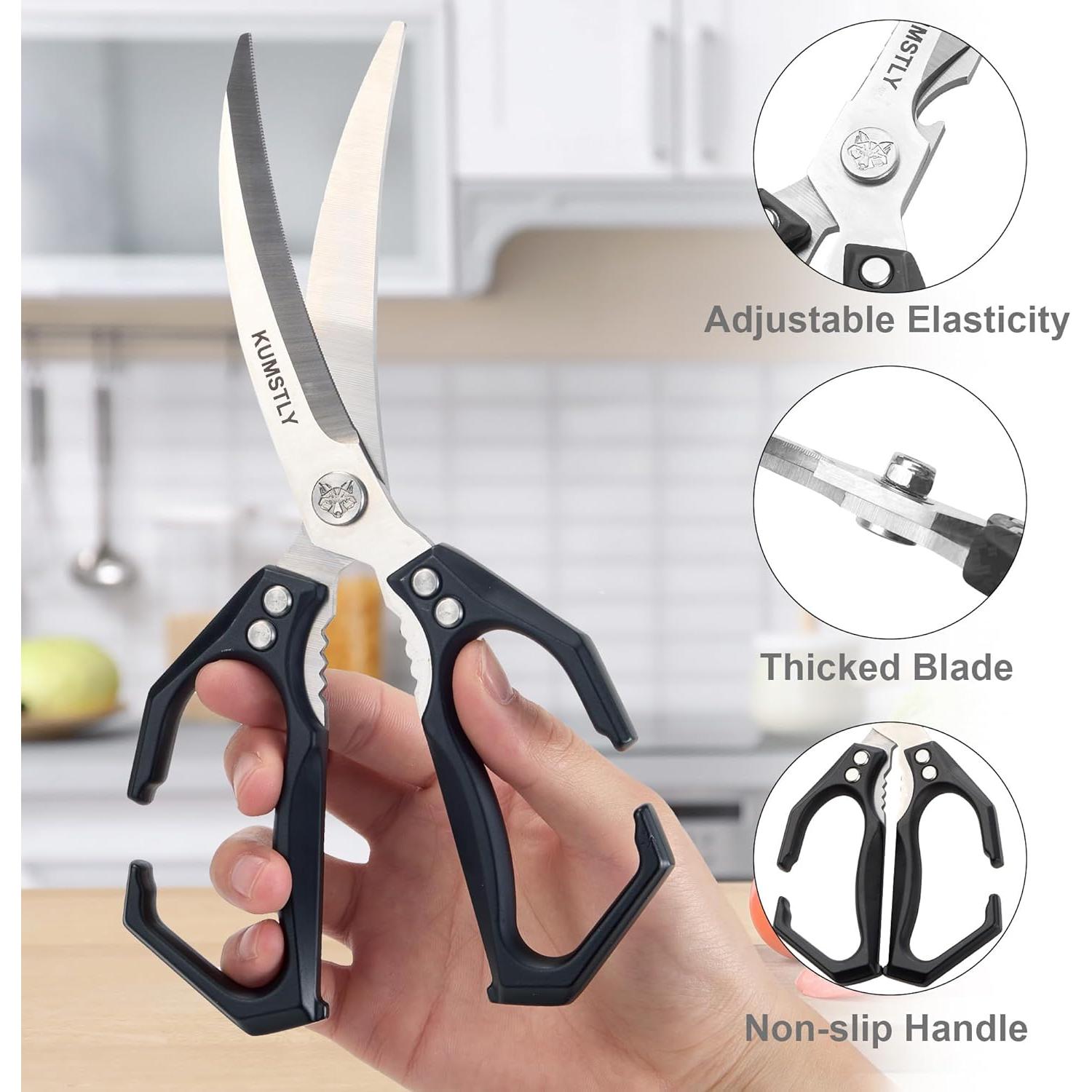 Tijeras de Cocina KUMSTLY de Acero Inoxidable 24.5 cm