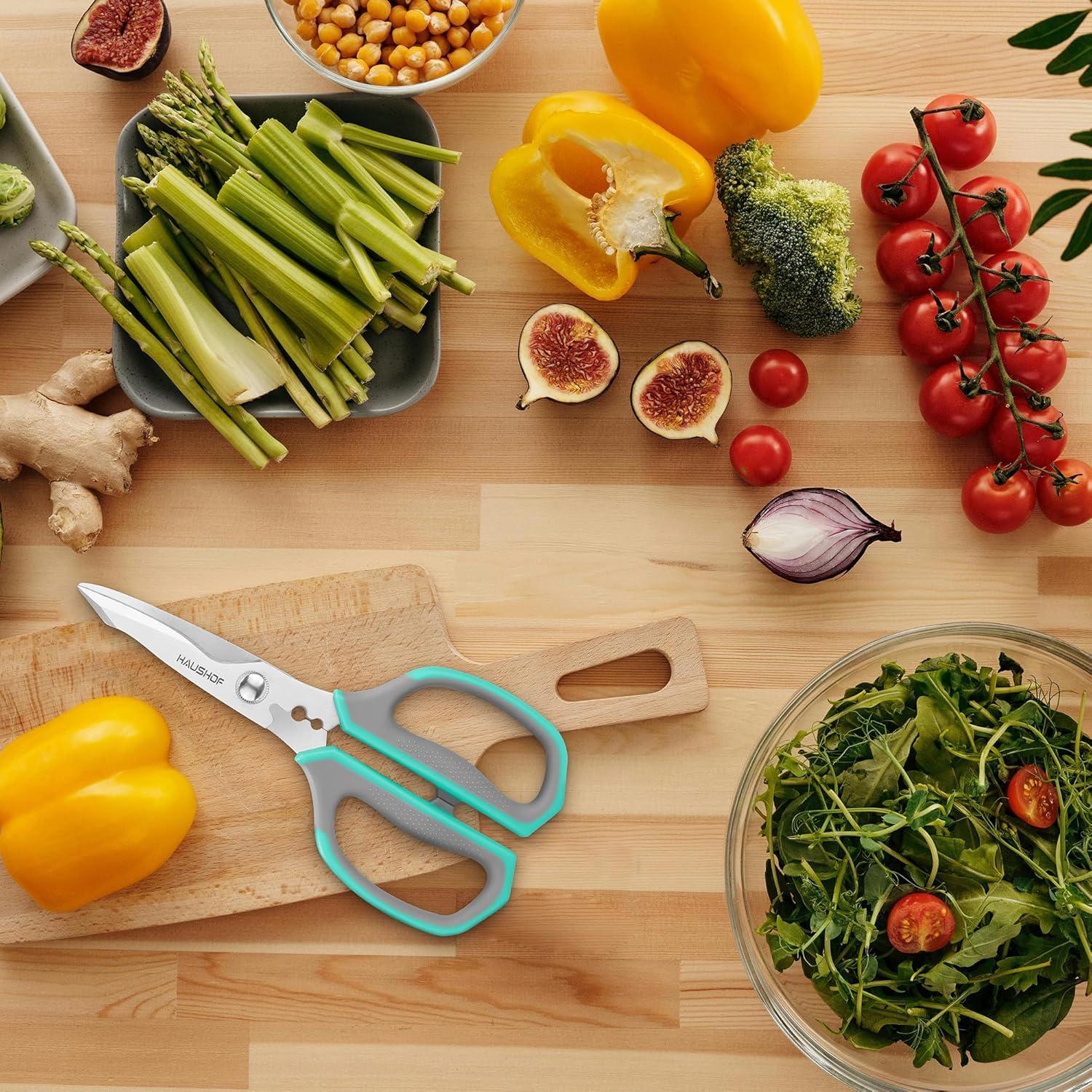 Tijeras de Cocina HAUSHOF 21 cm Acero Inoxidable Afiladas