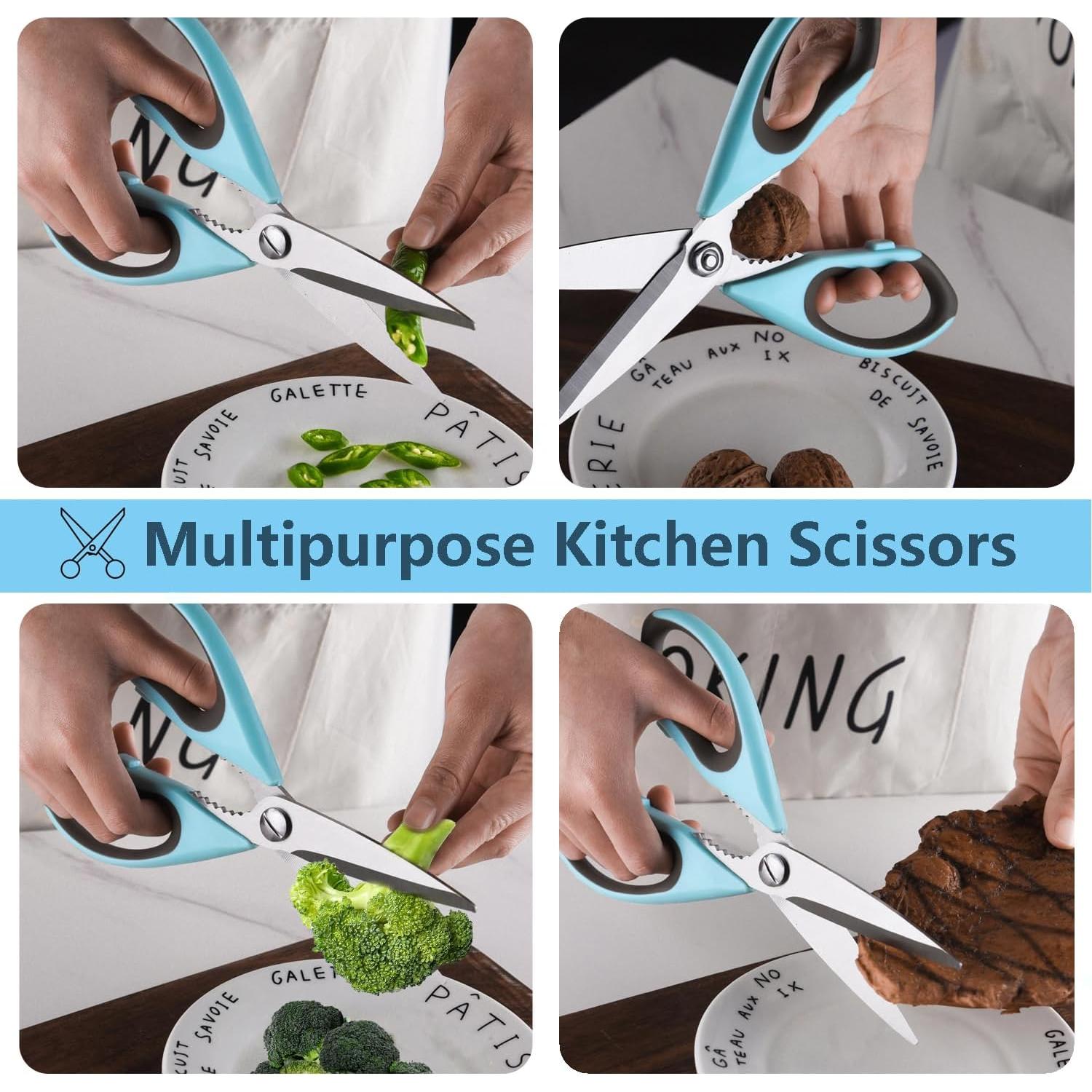 Juego de 2 Tijeras de Cocina Baitool Acero Inoxidable Magnéticas