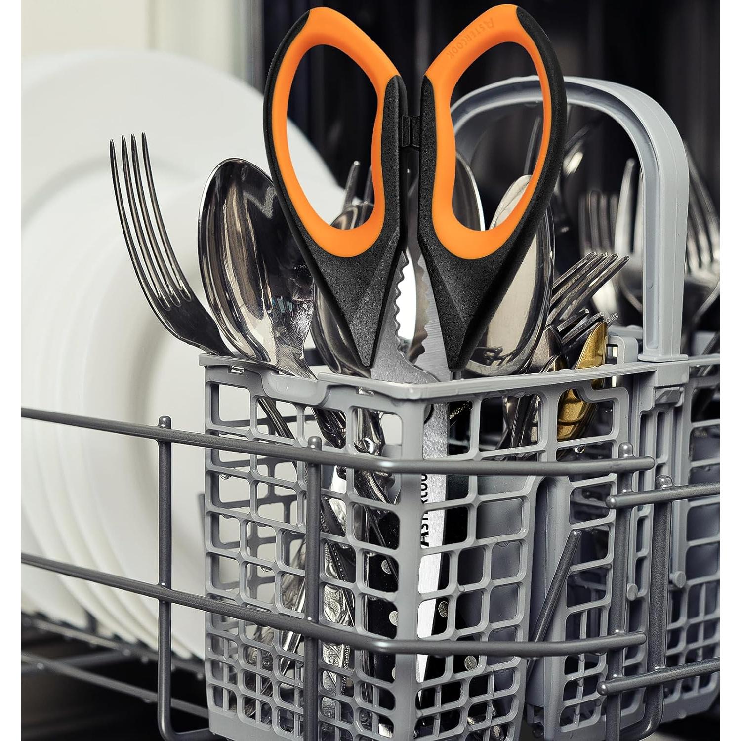 Tijeras de Cocina Astercook 3 Unidades Hoja Serrada Ergonómicas