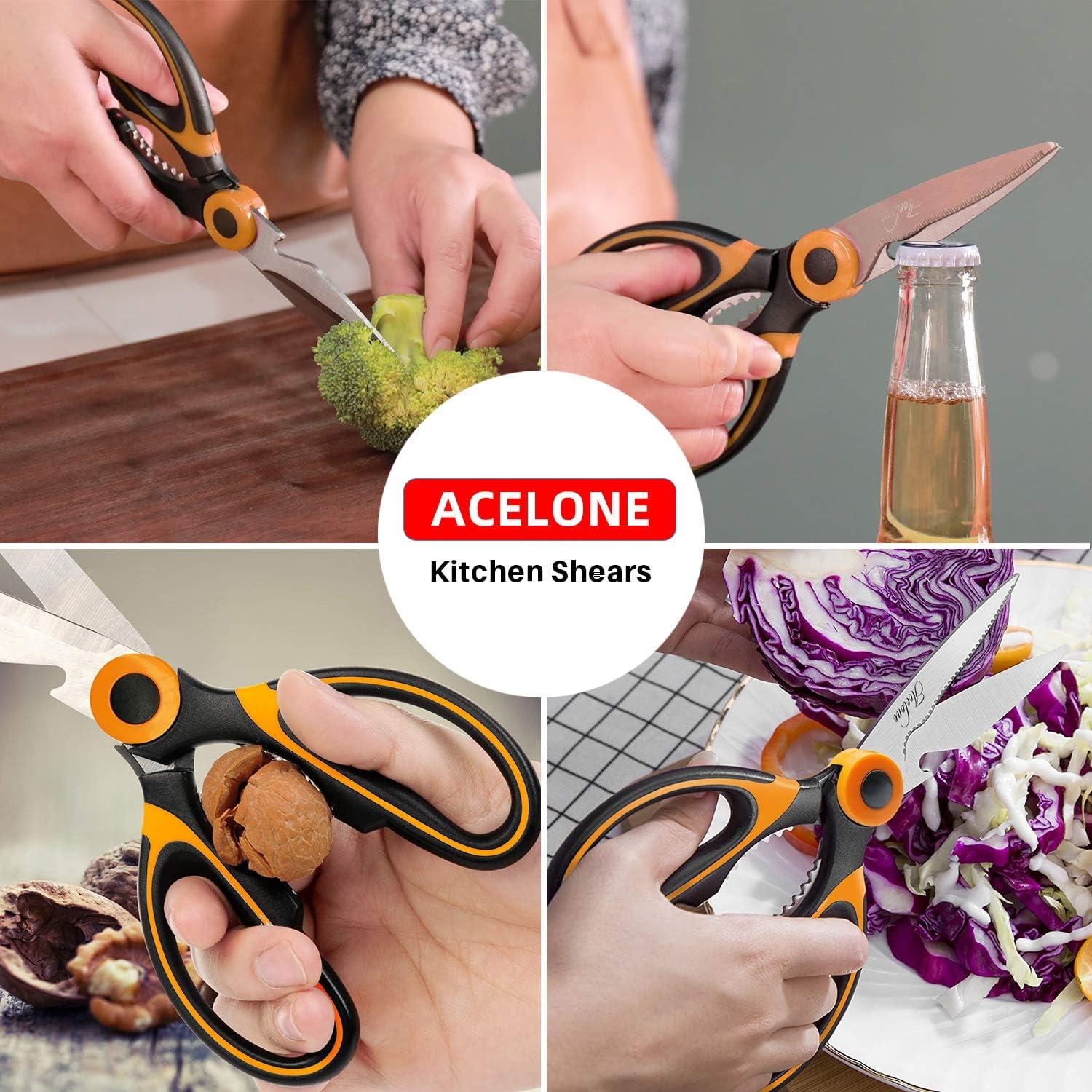 Tijeras de Cocina Acelone Multifuncionales de Acero Inoxidable