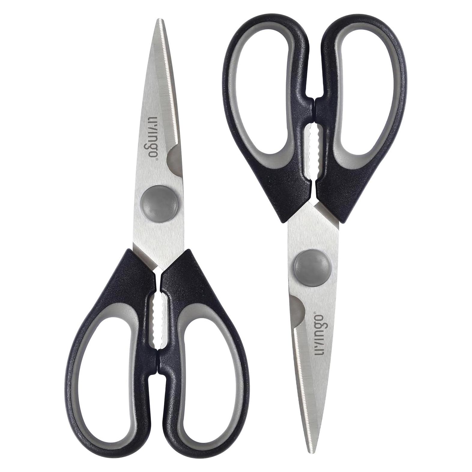 Tijeras de Cocina LIVINGO 19 cm con Cascanueces y Mango Ergonómico