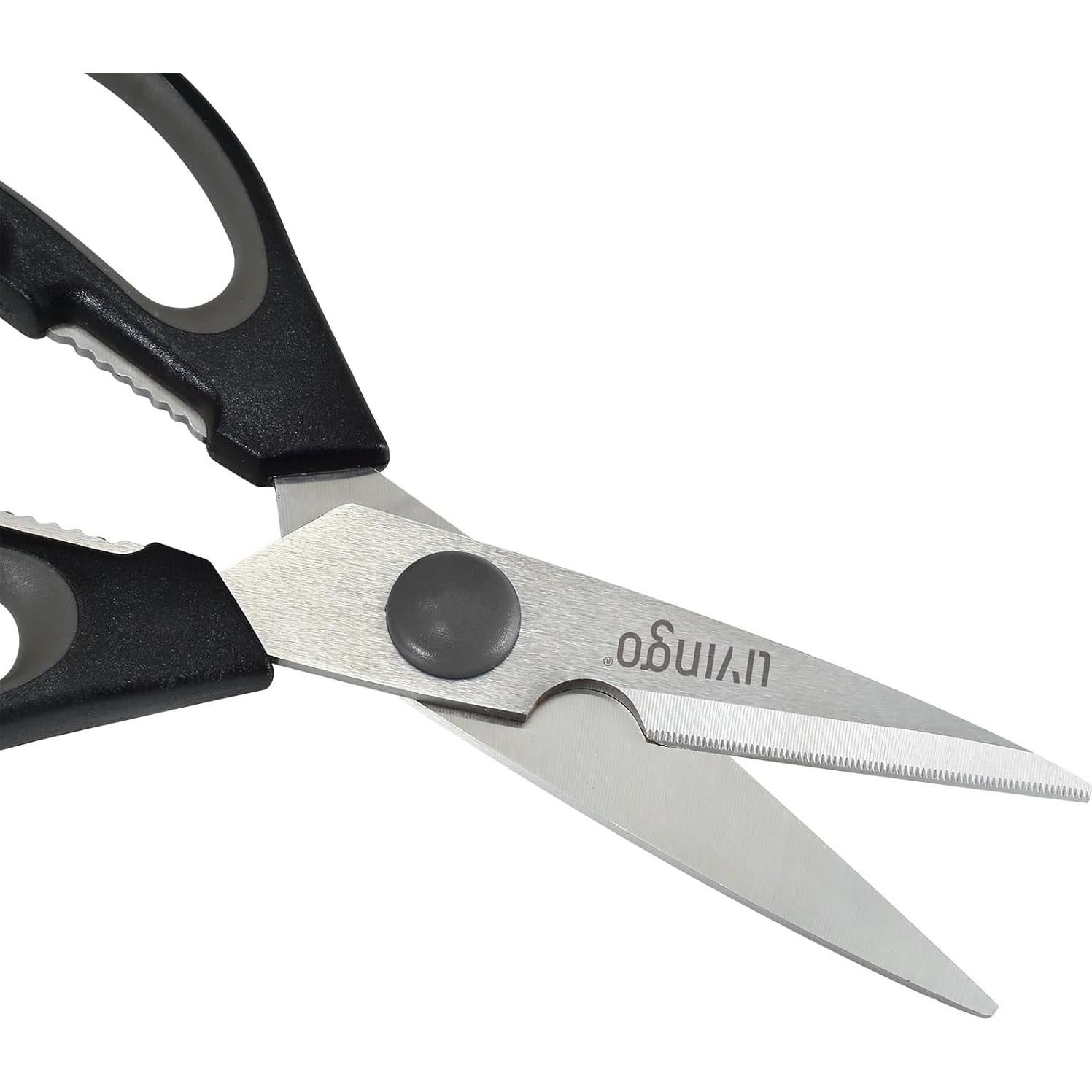 Tijeras de Cocina LIVINGO 19 cm con Cascanueces y Mango Ergonómico