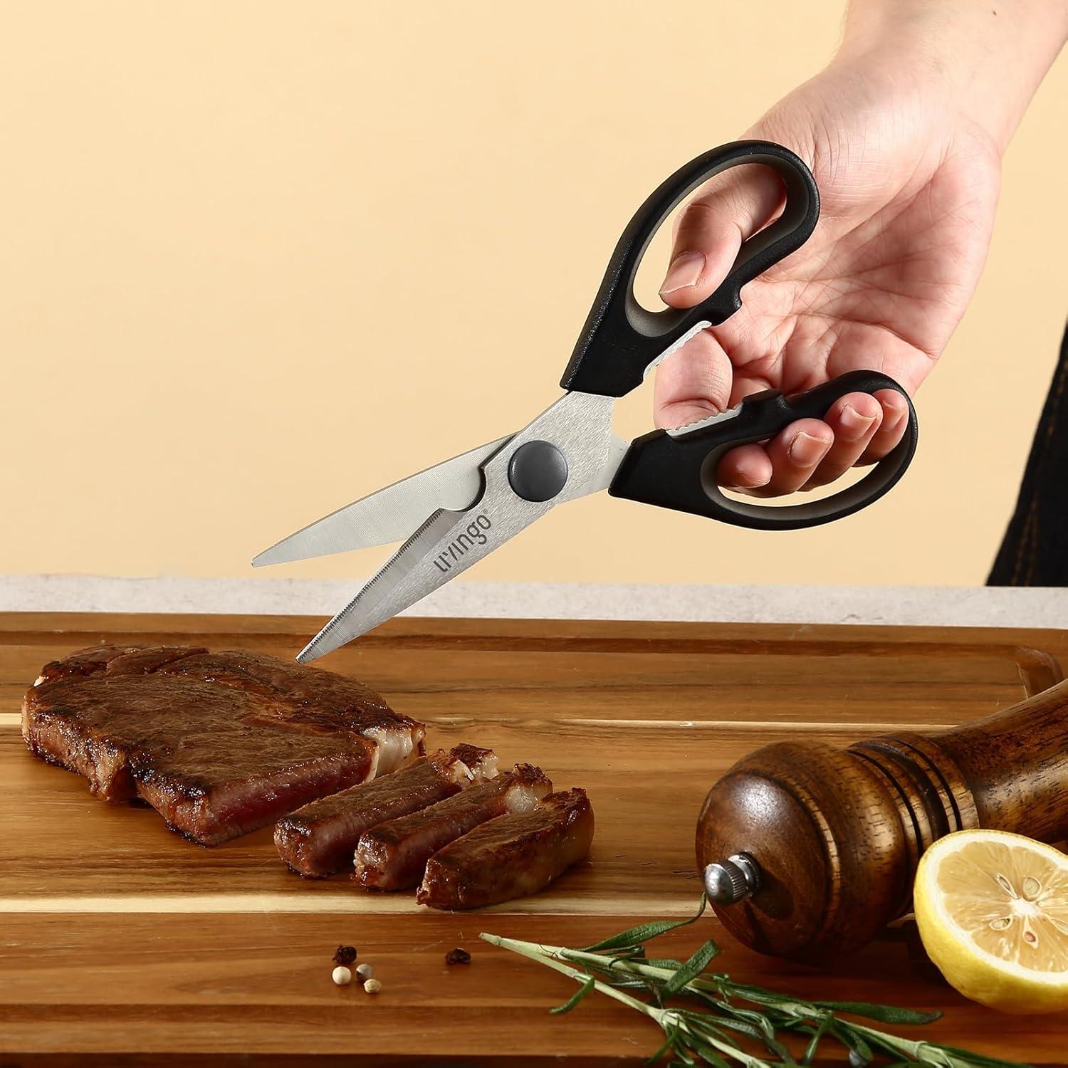 Tijeras de Cocina LIVINGO 19 cm con Cascanueces y Mango Ergonómico