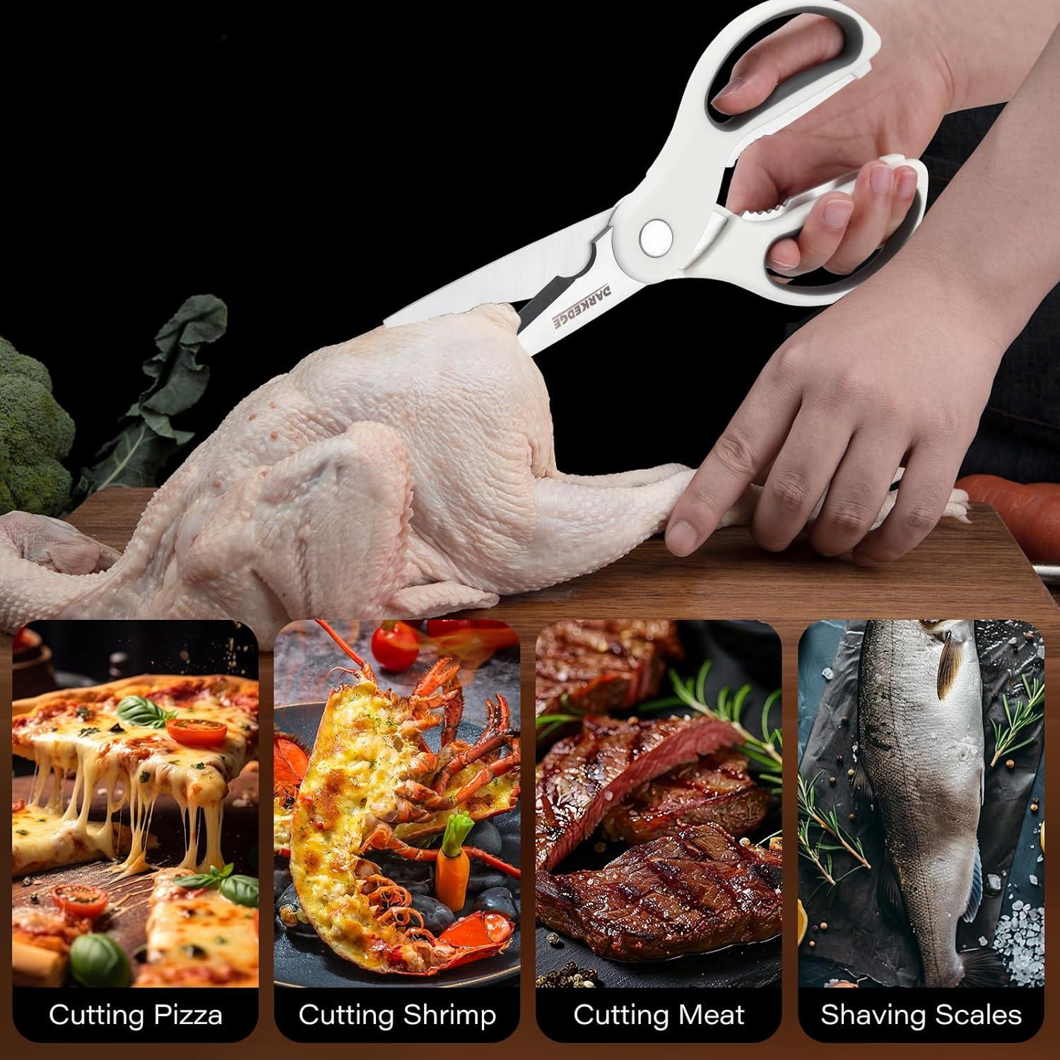 Tijeras de Cocina DARK EDGE con Soporte Magnético 23.6 cm