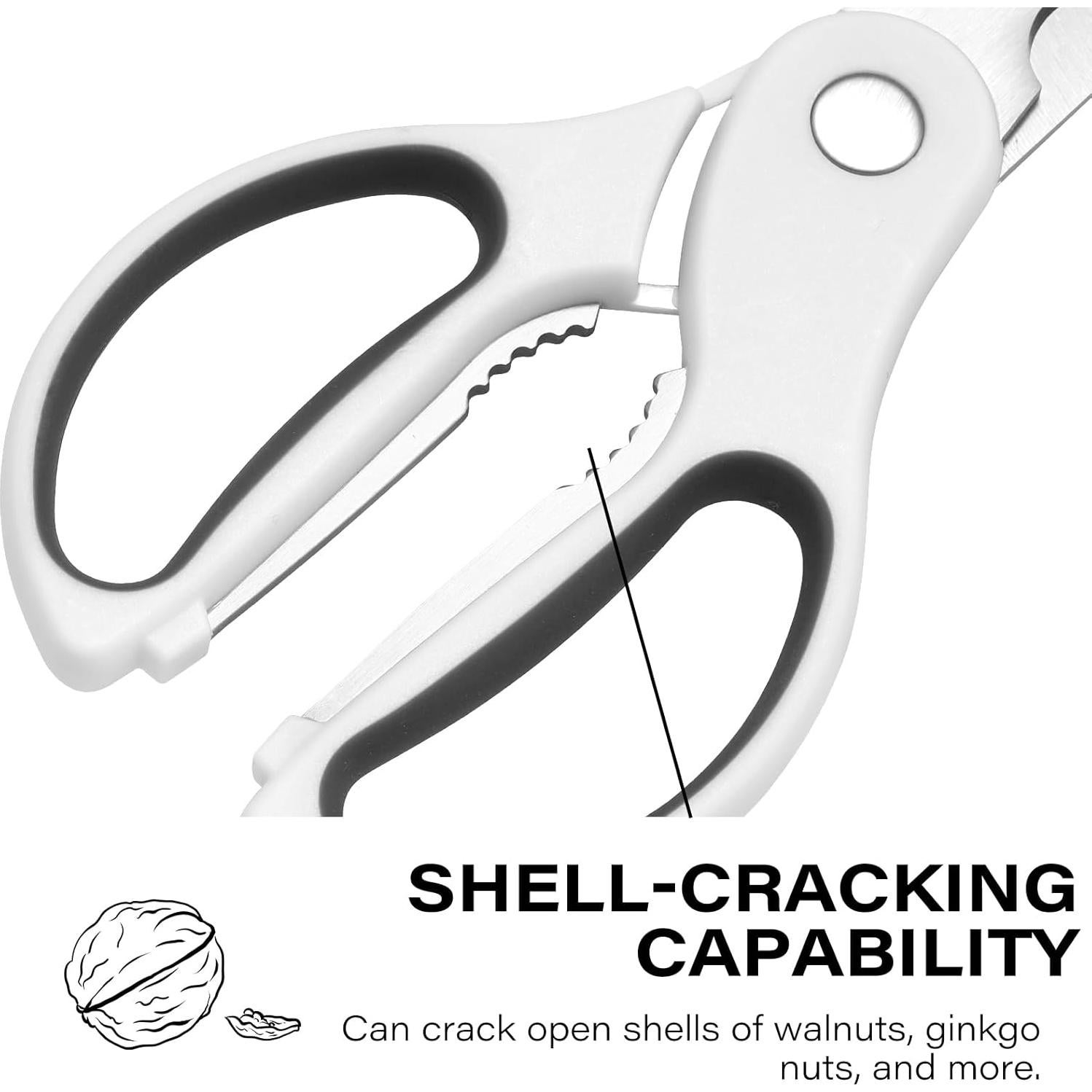 Tijeras de Cocina DARK EDGE con Soporte Magnético 23.6 cm