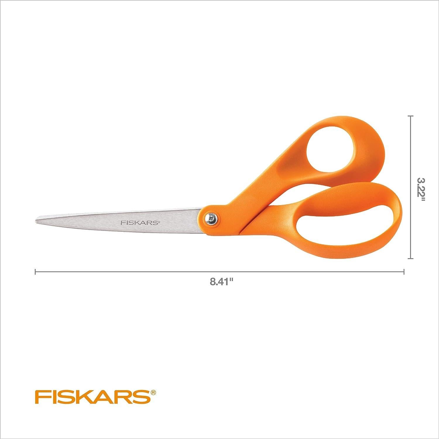 Tijeras Fiskars Originales 20 cm Acero Inoxidable Mango Naranja