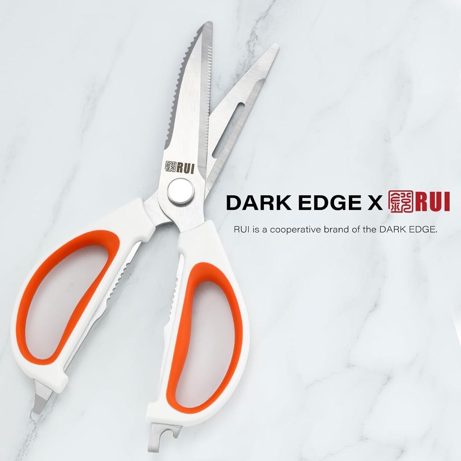 Tijeras de Cocina DARK EDGE con Soporte Magnético 25.4 cm