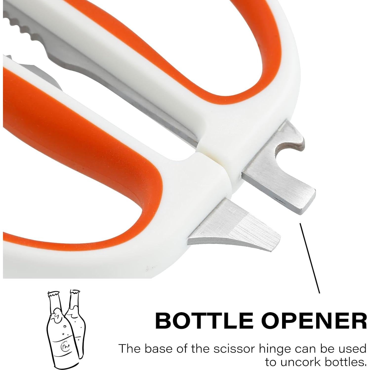 Tijeras de Cocina DARK EDGE con Soporte Magnético 25.4 cm