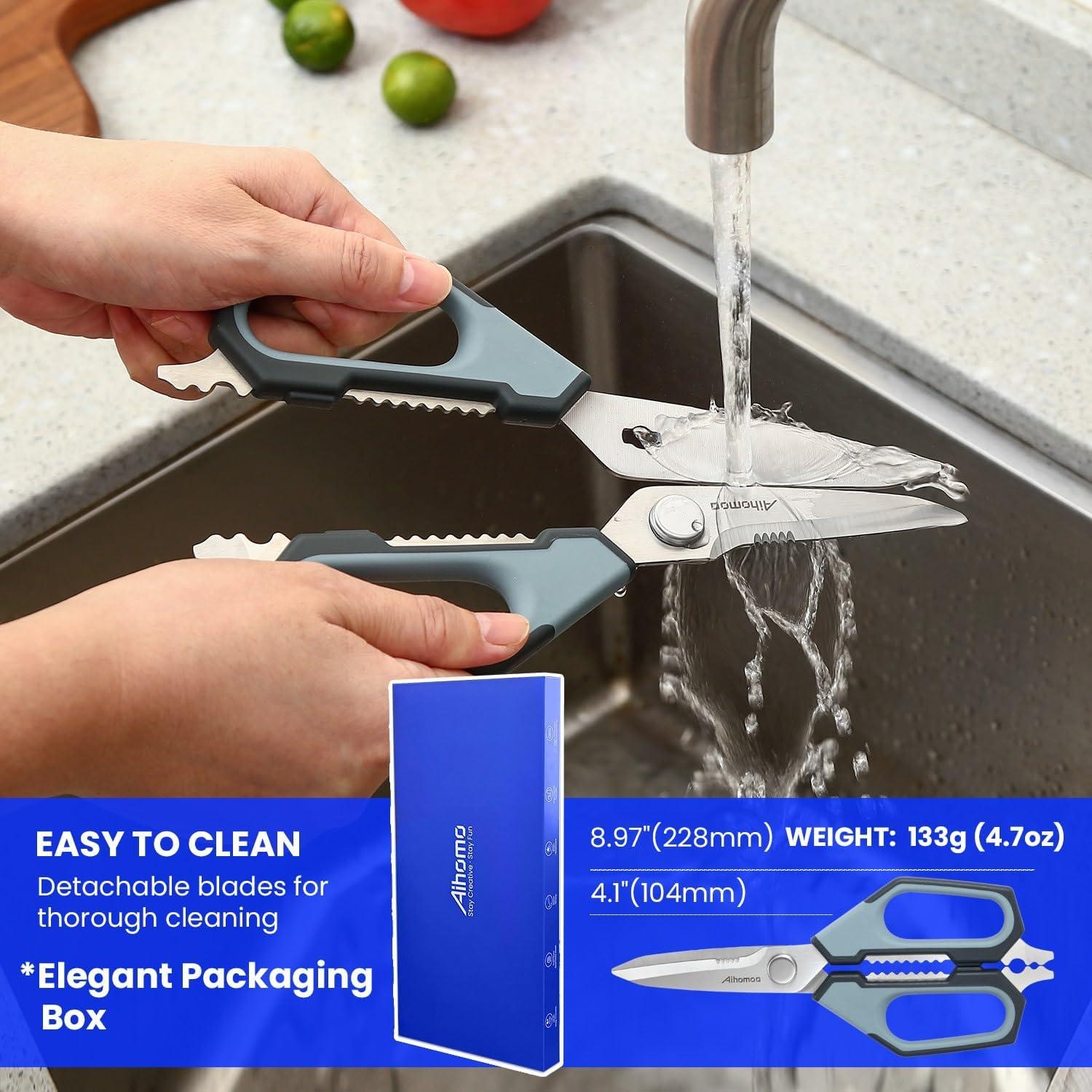 Tijeras de Cocina Aihomo 10.4 cm Acero Inoxidable Multiusos